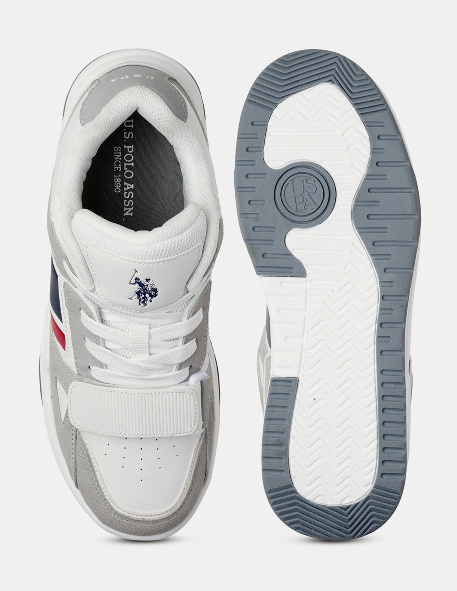 Men Steven Colour Blocked Sneakers Grey - U.S. Polo Assn. India | Large