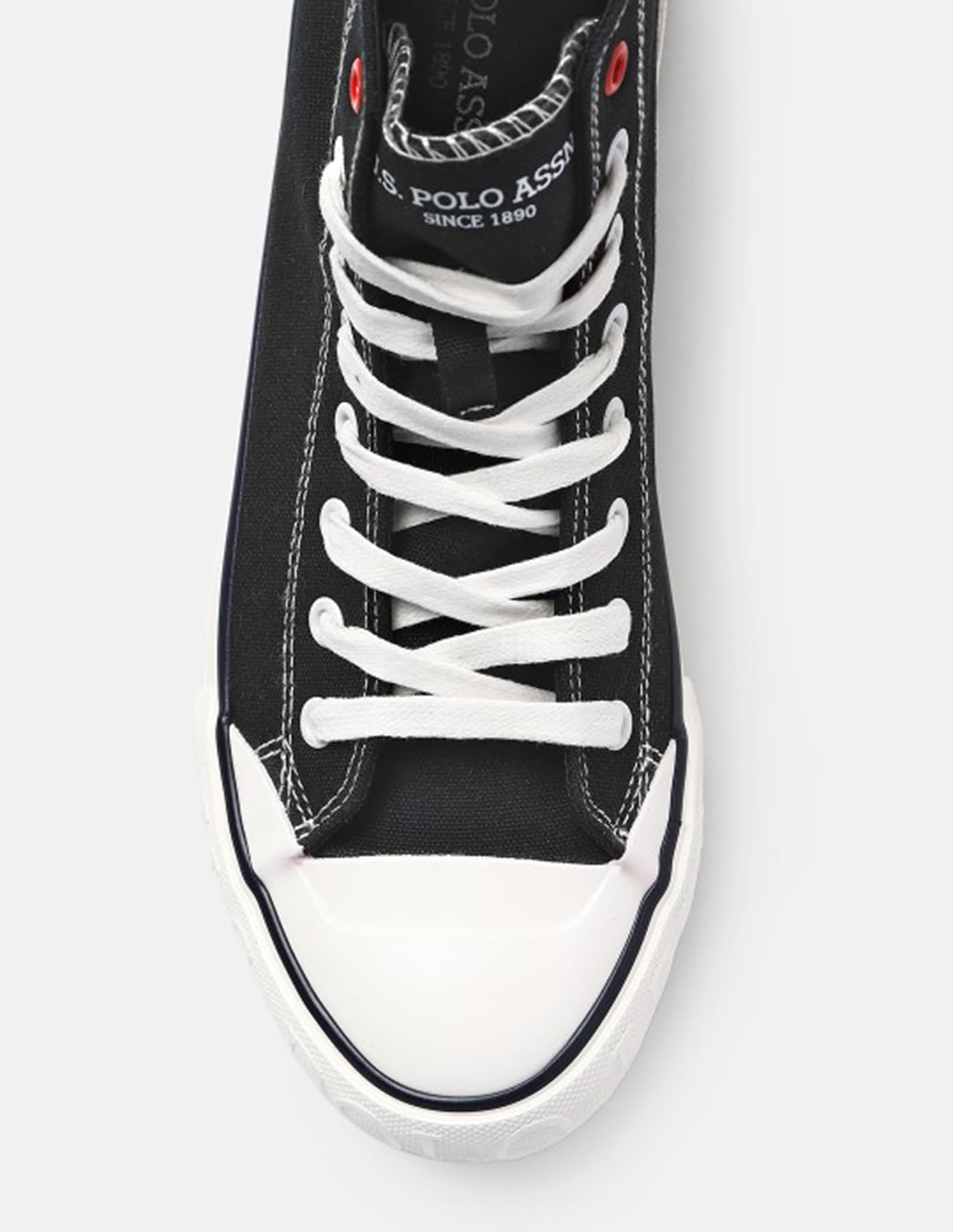 Men Vlair 2.0 Canvas Mid Top Casual Shoes Black - U.S. Polo Assn. India | Large