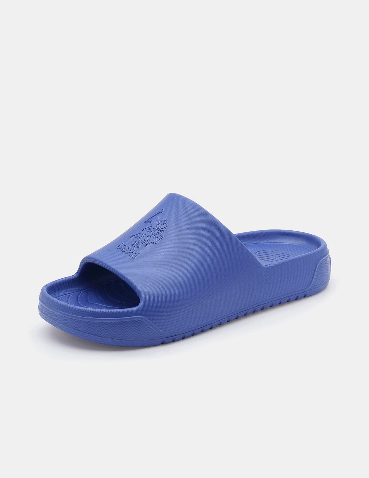 Men Palmer Open Toe Slippers Blue - U.S. POLO ASSN. | Large