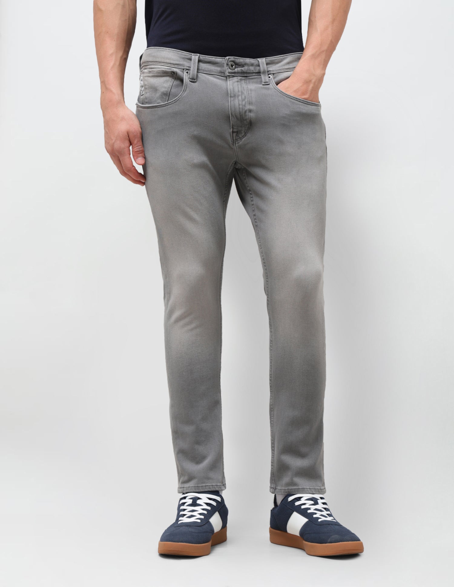Henry Tapered Fit Grey Jeans Grey - U.S. Polo Assn. India | Large