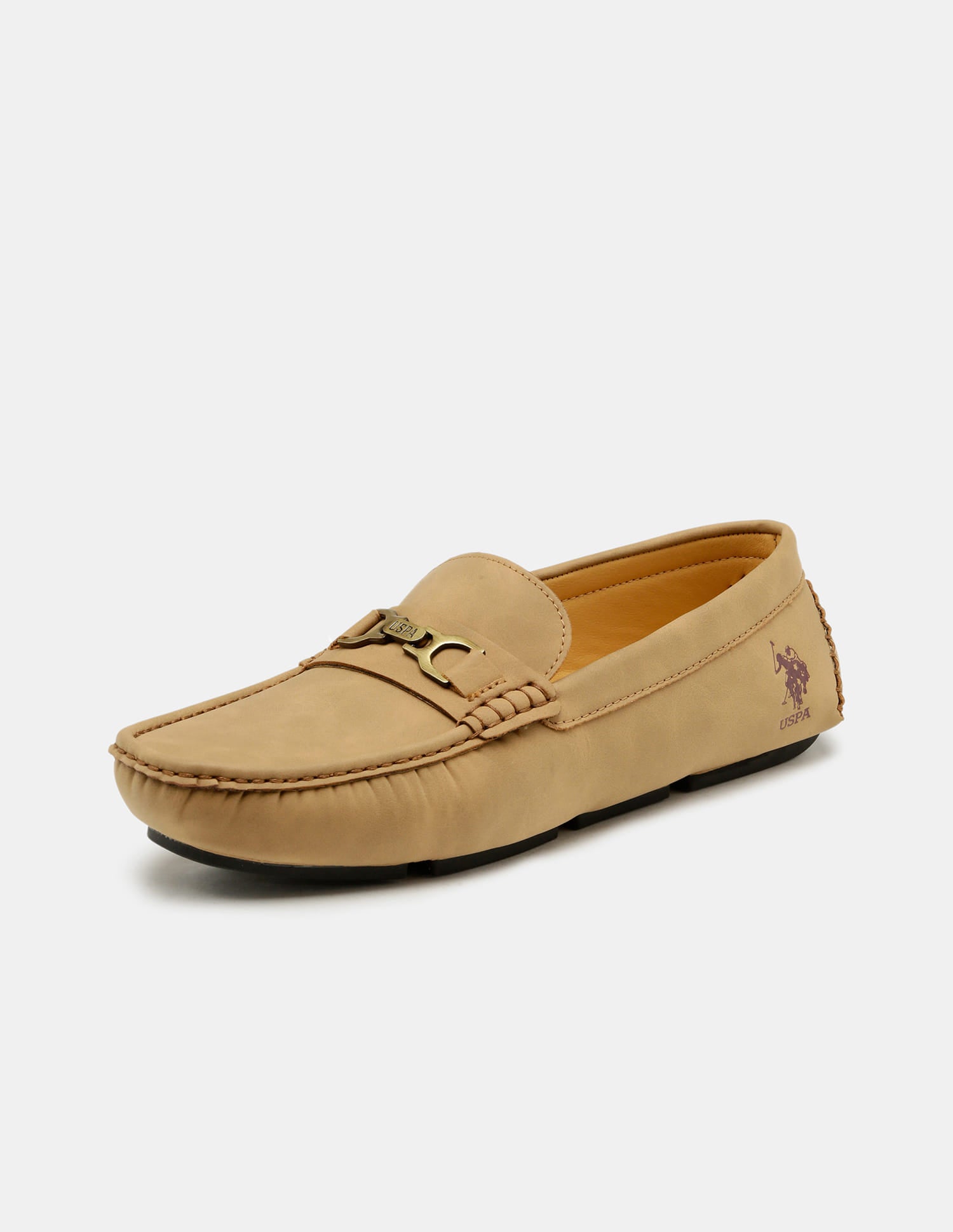 Round Toe Merrick Loafers Tan - U.S. Polo Assn. India | Large