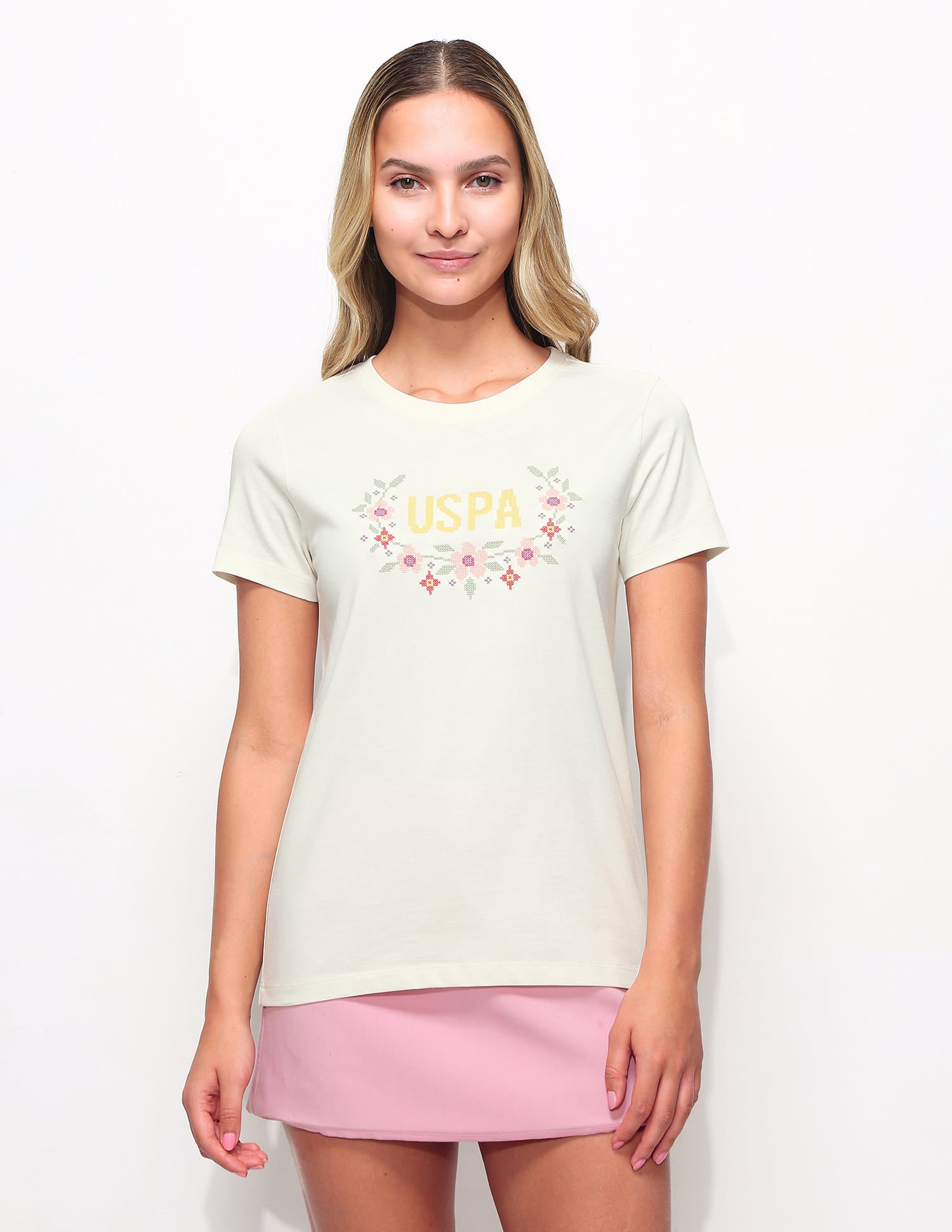 Regular Fit Brand Printed T-Shirt White - U.S. Polo Assn. India | Large