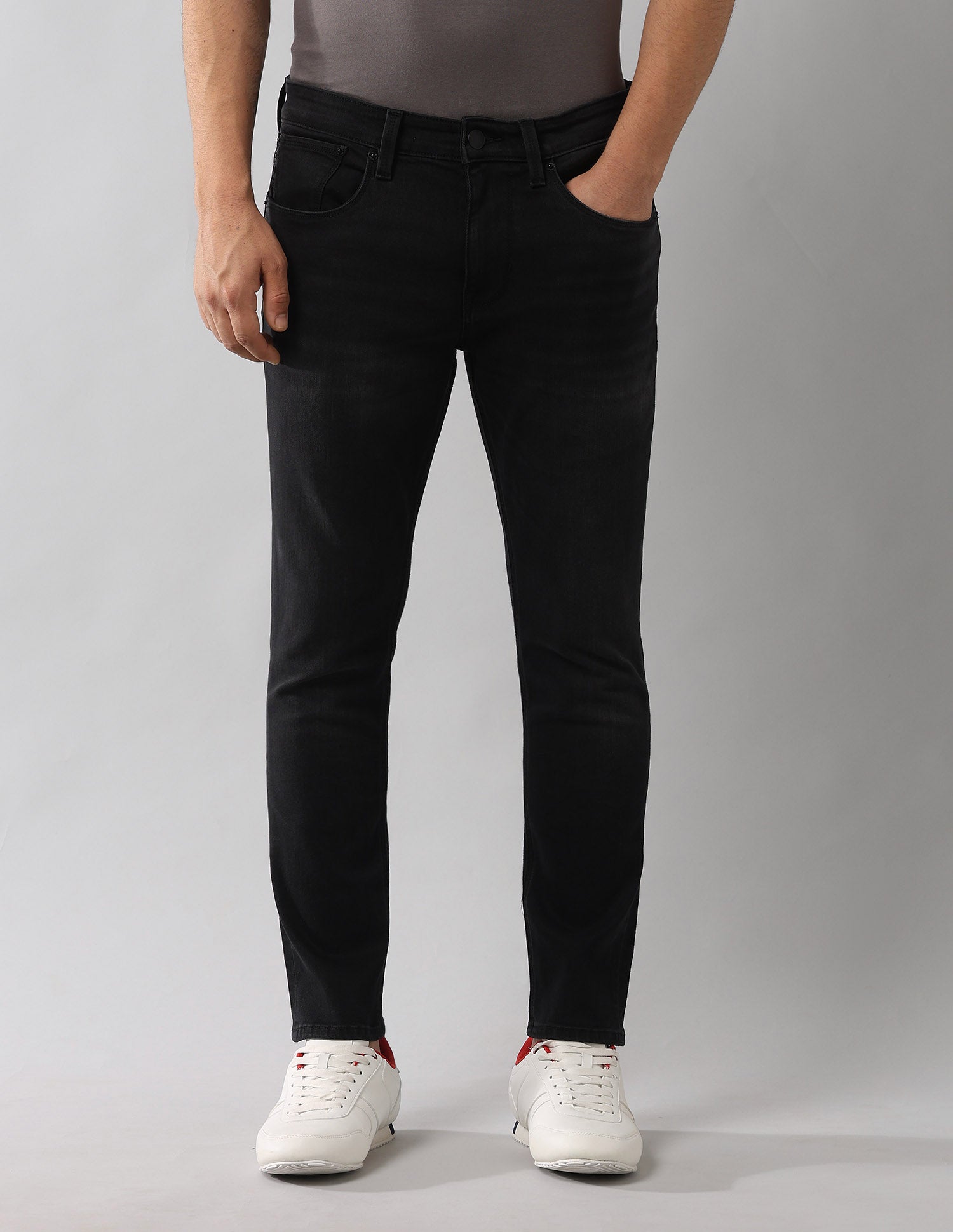 Henry Tapered Fit Cropped Super Stretch Jeans Black - U.S. Polo Assn. India | Large