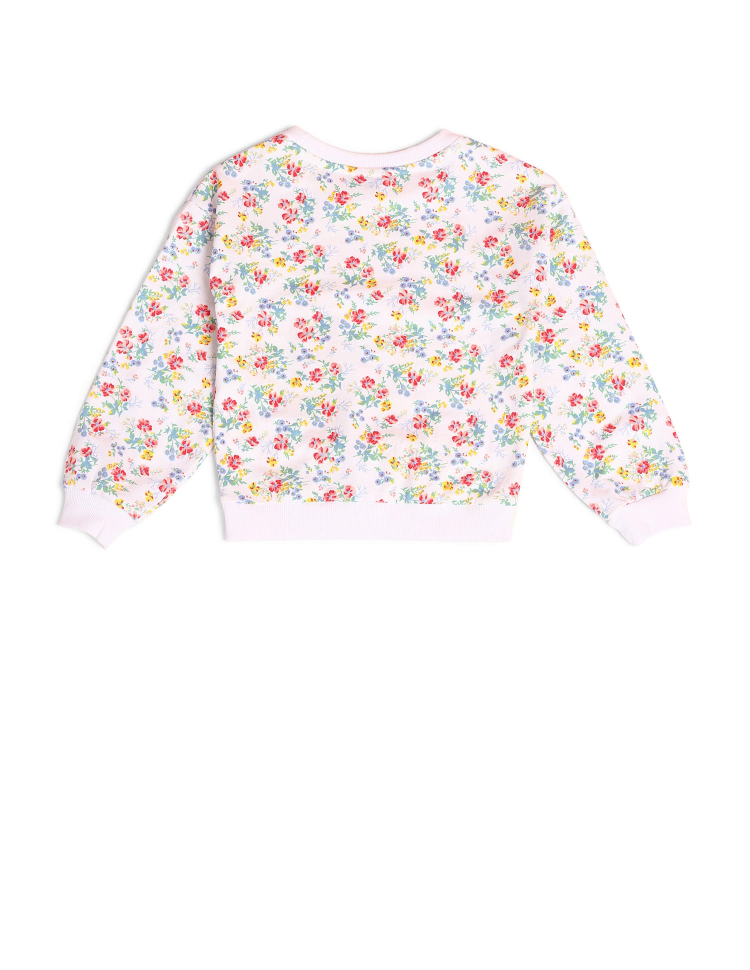 Girls All Over Printed Sweatshirt Off White - U.S. POLO ASSN. | Large