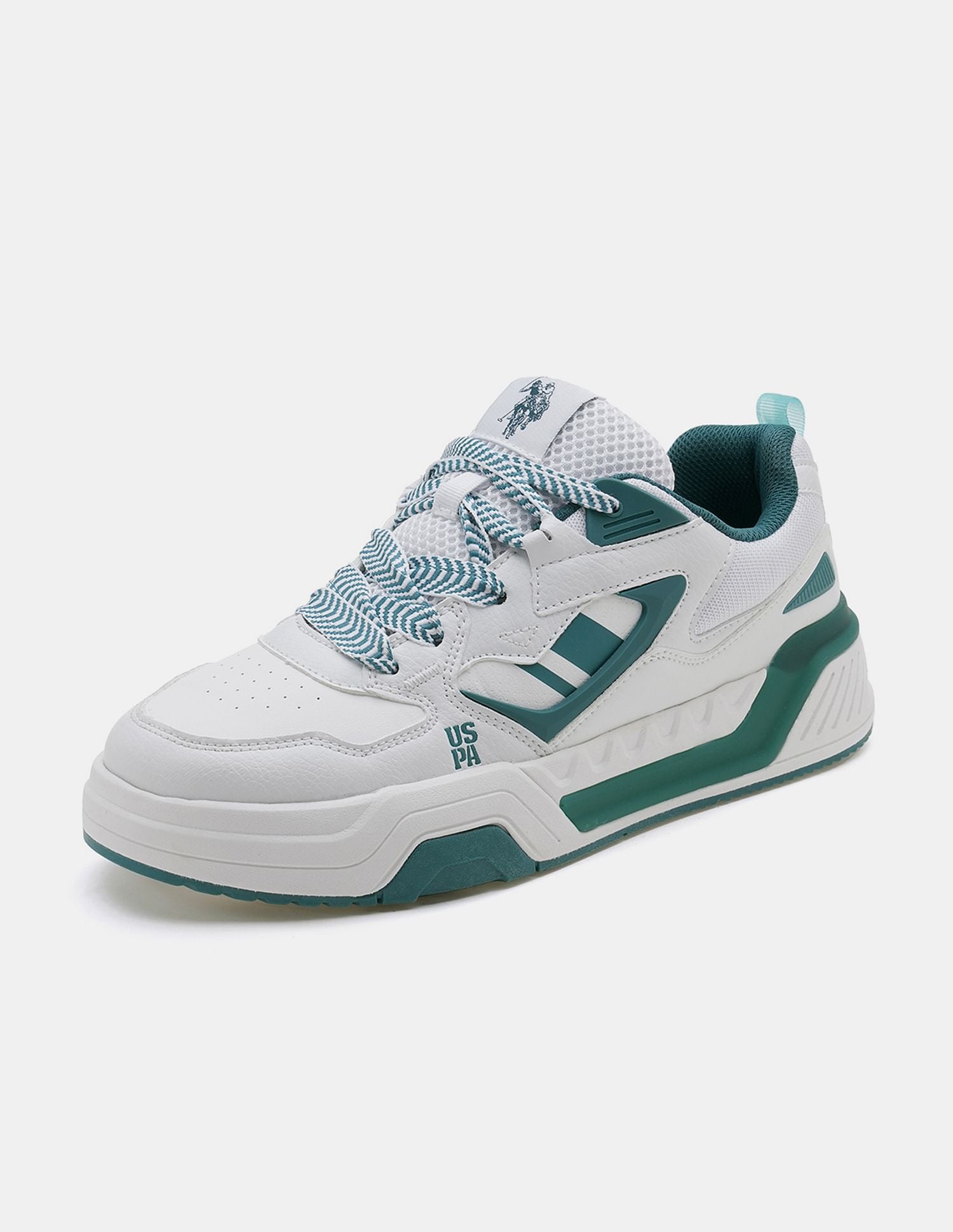 Men Damen Colour Blocked Sneakers White - U.S. POLO ASSN. | Large