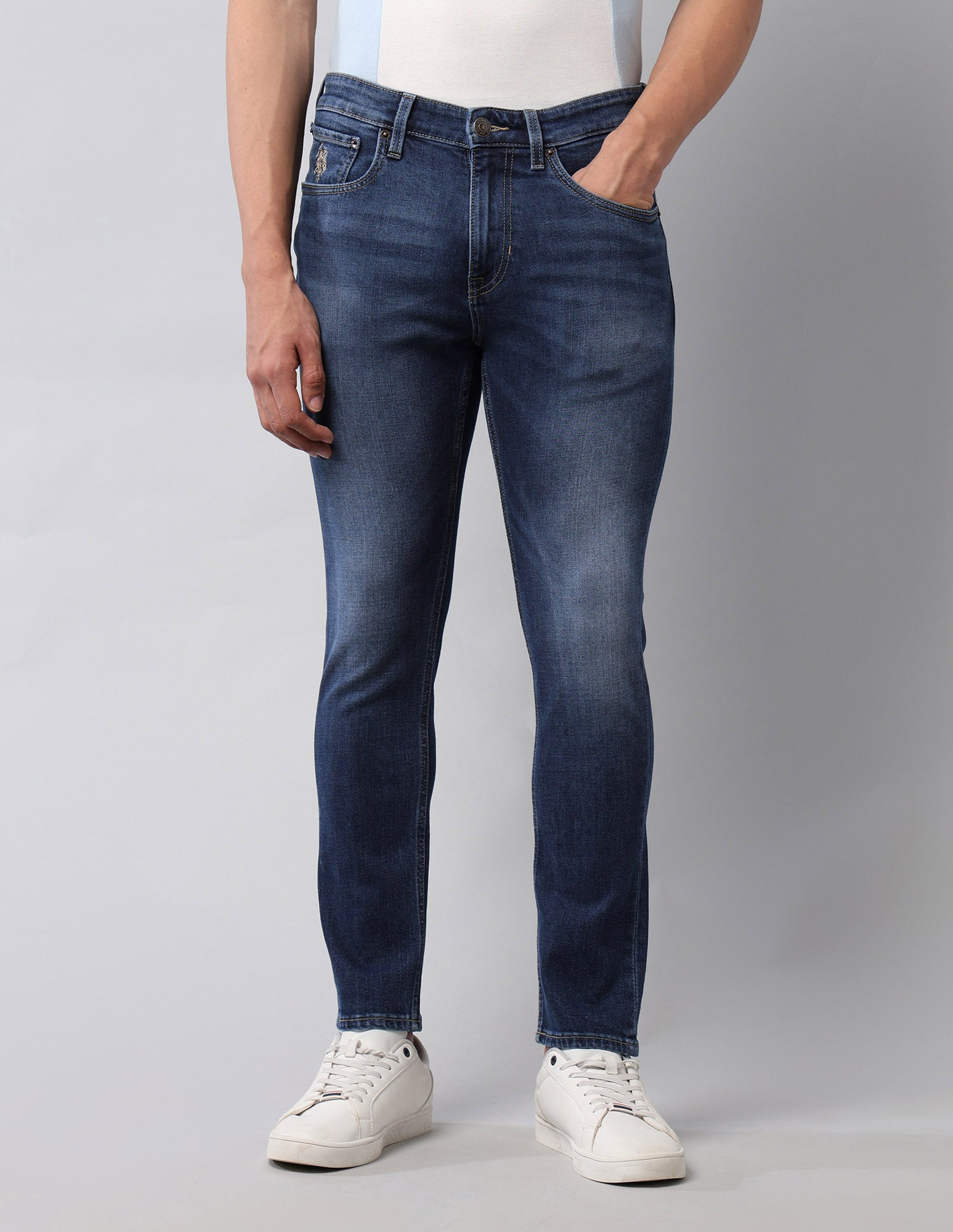 Henry Tapered Fit Blue Jeans Dark Wash - U.S. POLO ASSN. | Large