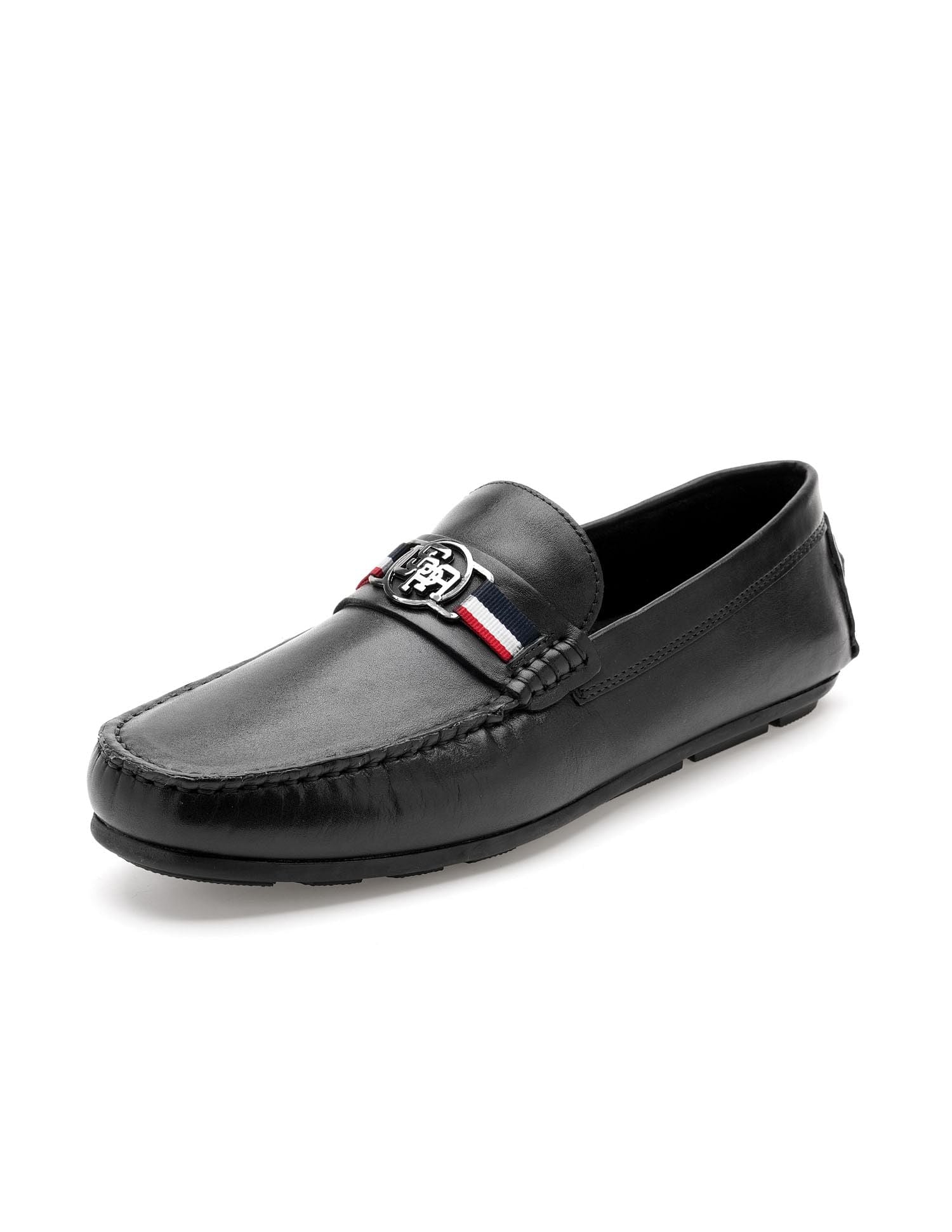 Men Astian Solid Loafers Black - U.S. Polo Assn. India | Large