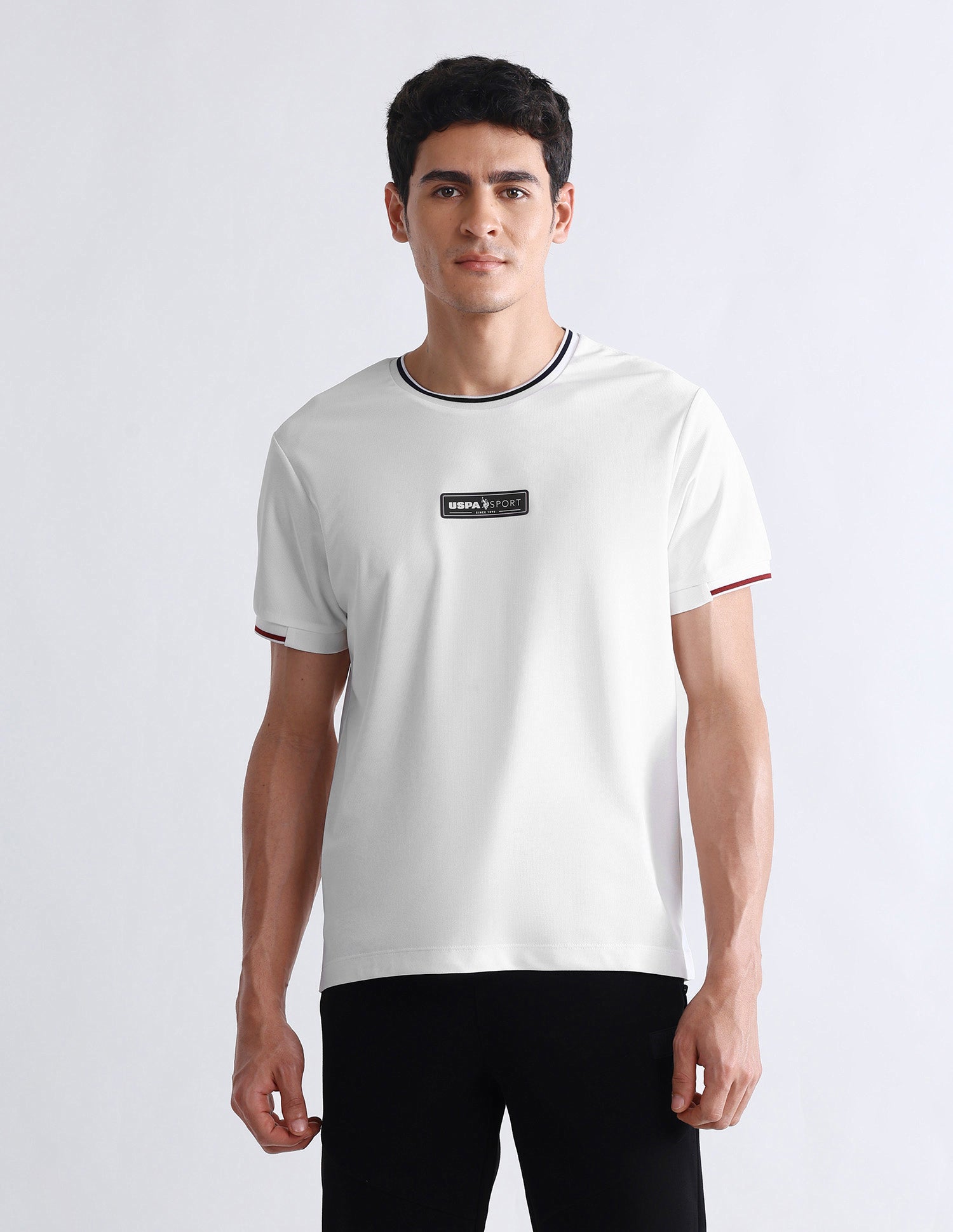 Solid Slim Fit T-Shirt Off White - U.S. POLO ASSN. | Large