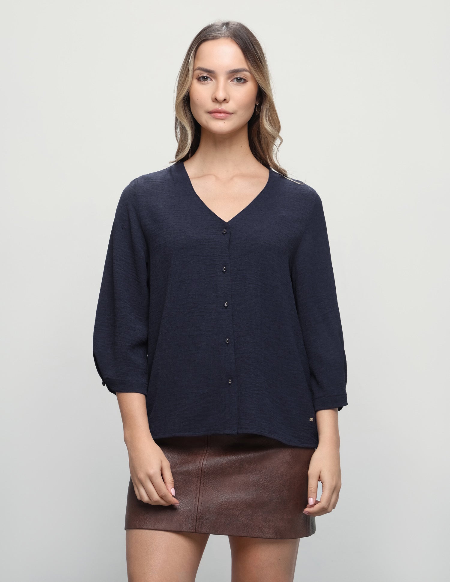 Solid Regular Fit Top Navy - U.S. Polo Assn. India | Large