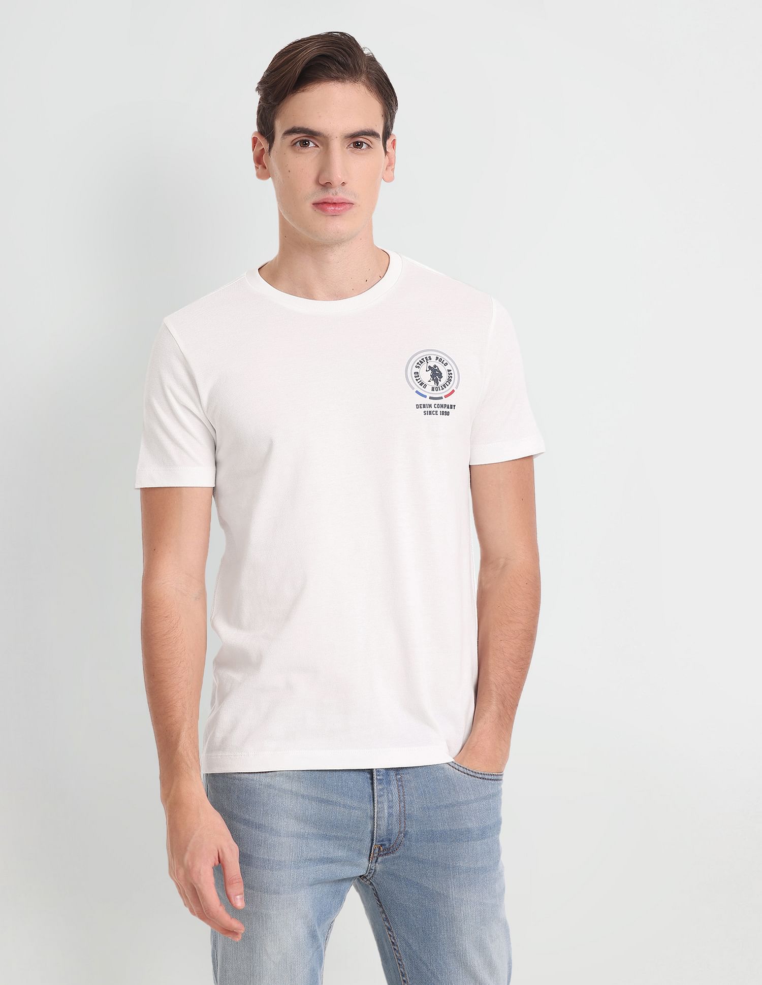 Brand Logo Cotton T-Shirt – U.S. Polo Assn. India