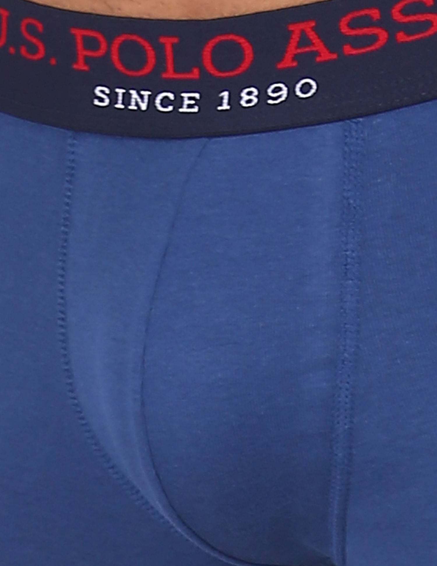 Buy USPA Innerwear Pure Cotton Contrast Waist I641 Trunks - Pack Of 1 -  NNNOW.com