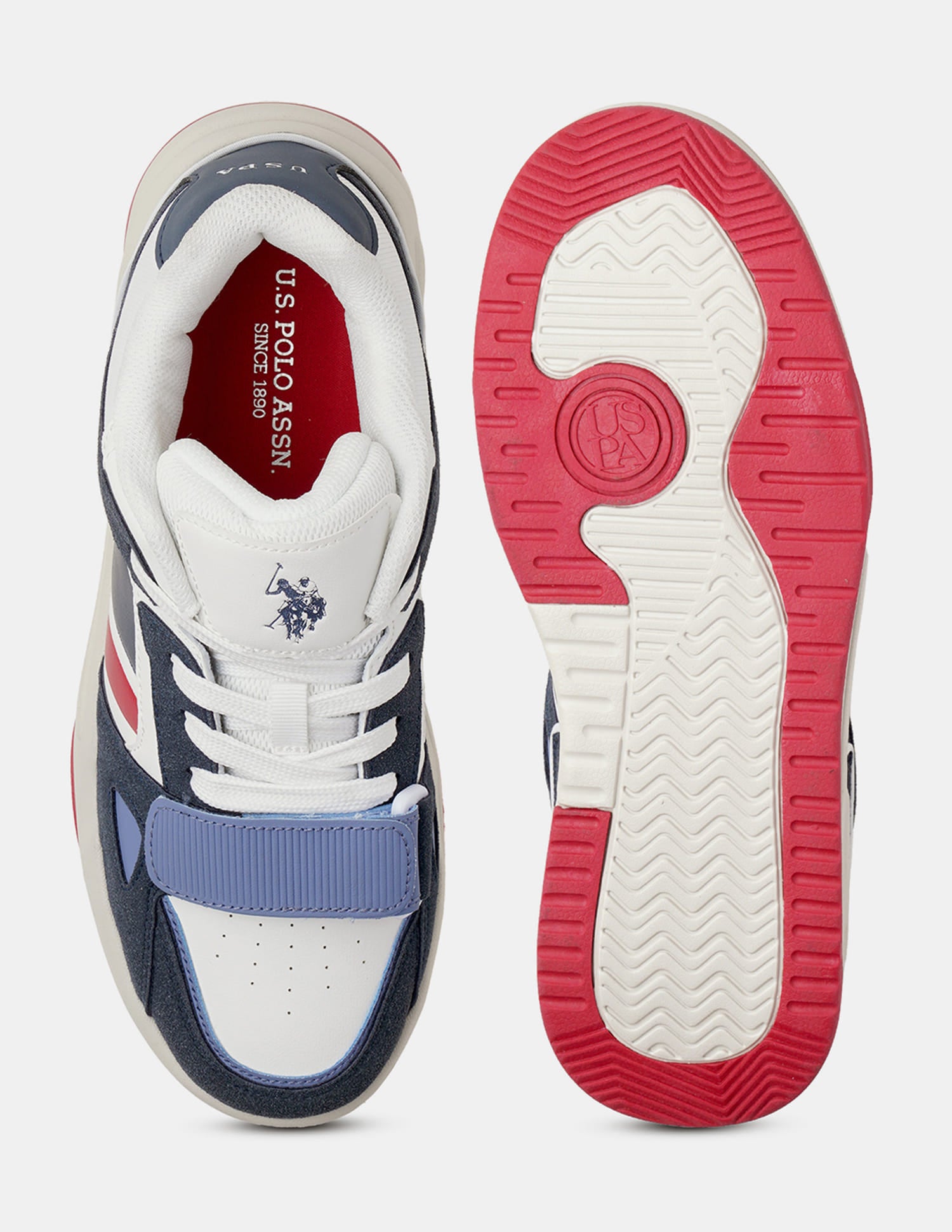 Men Steven Colour Blocked Sneakers Navy - U.S. Polo Assn. India | Large