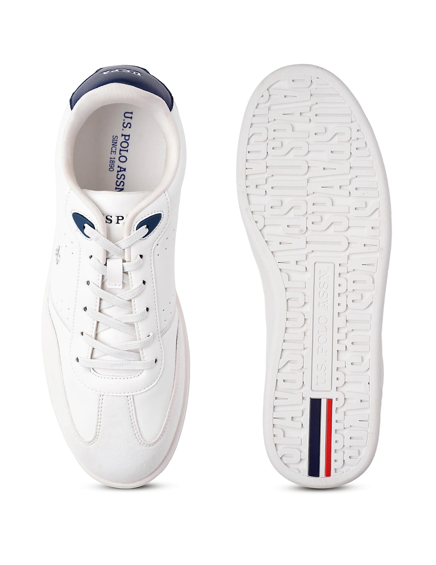 Men Cenik Suede Sneakers White - U.S. Polo Assn. India | Large