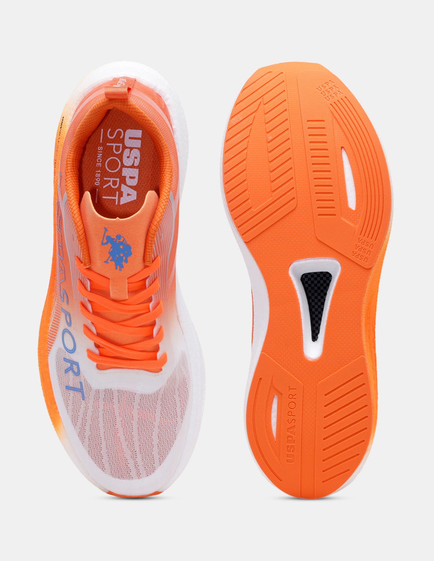 Men Oskar Uspa Sport Running Shoes Orange - U.S. Polo Assn. India | Large