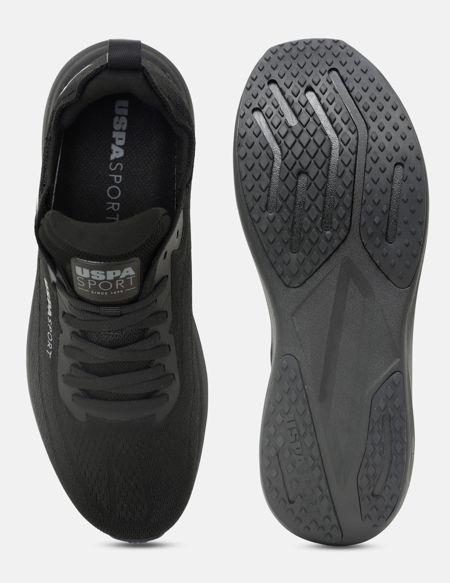 Round Toe Field Pro 4 Sneakers Black - U.S. Polo Assn. India | Large