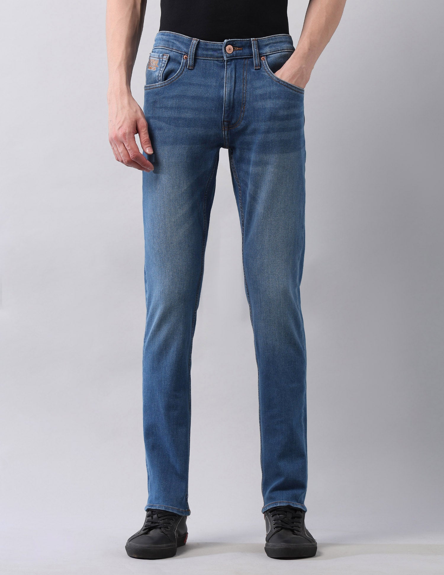 Regallo Skinny Fit Blue Jeans Blue - U.S. Polo Assn. India | Large