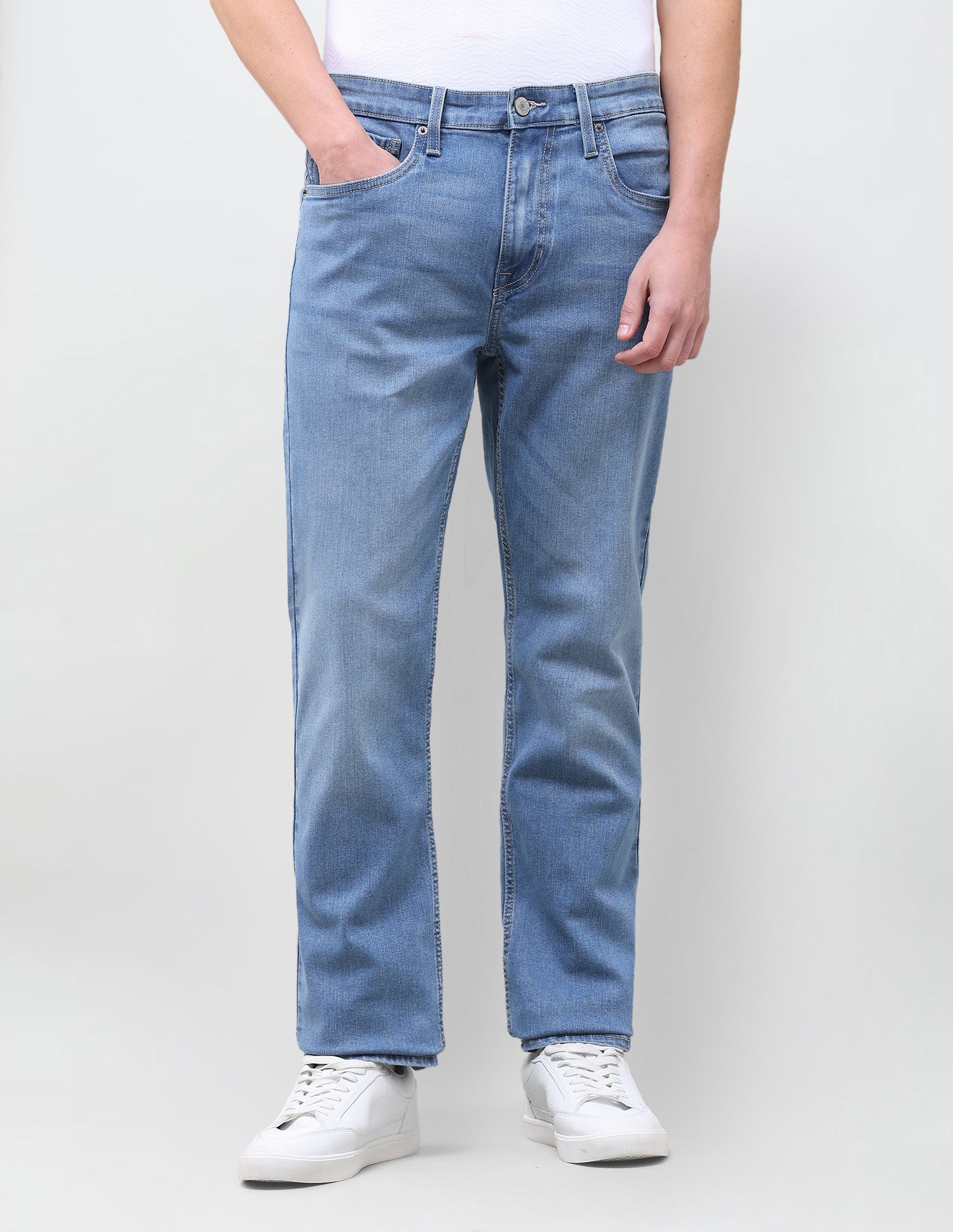 Harold Slim Straight Fit Blue Jeans Light Indigo - U.S. Polo Assn. India | Large