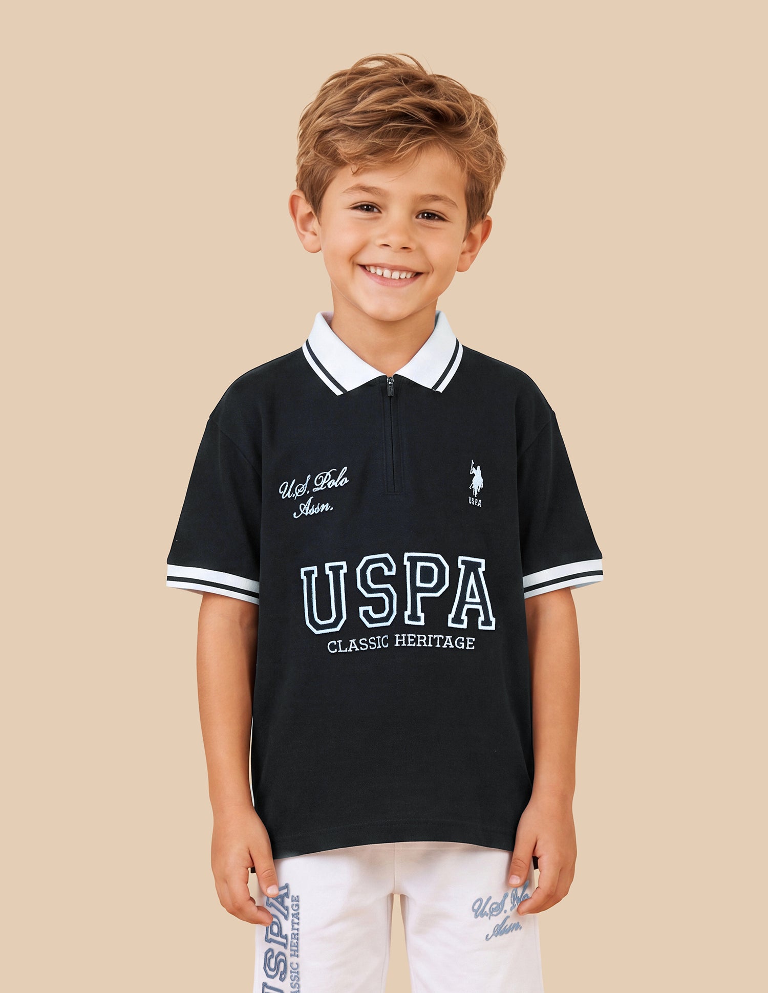Brand Embroidered Regular Fit Polo Shirt Navy - U.S. Polo Assn. India | Large