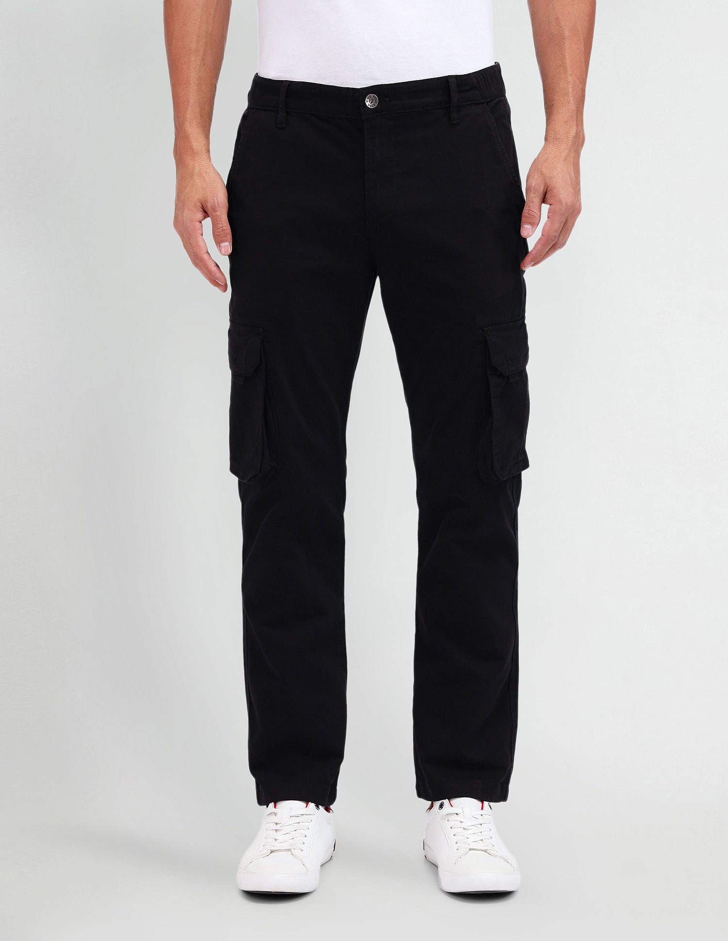 Straight Fit Cargo Trousers Black - U.S. POLO ASSN. | Large