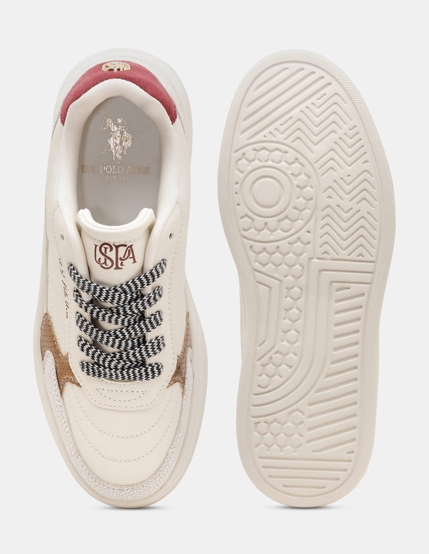 Kairis Beige Light Weight Sneaker Shoes Beige - U.S. Polo Assn. India | Large
