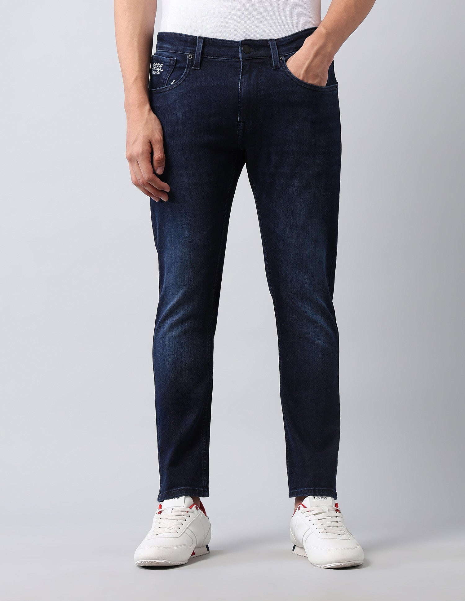 Henry Tapered Fit Blue Jeans Dark Blue - U.S. POLO ASSN. | Large