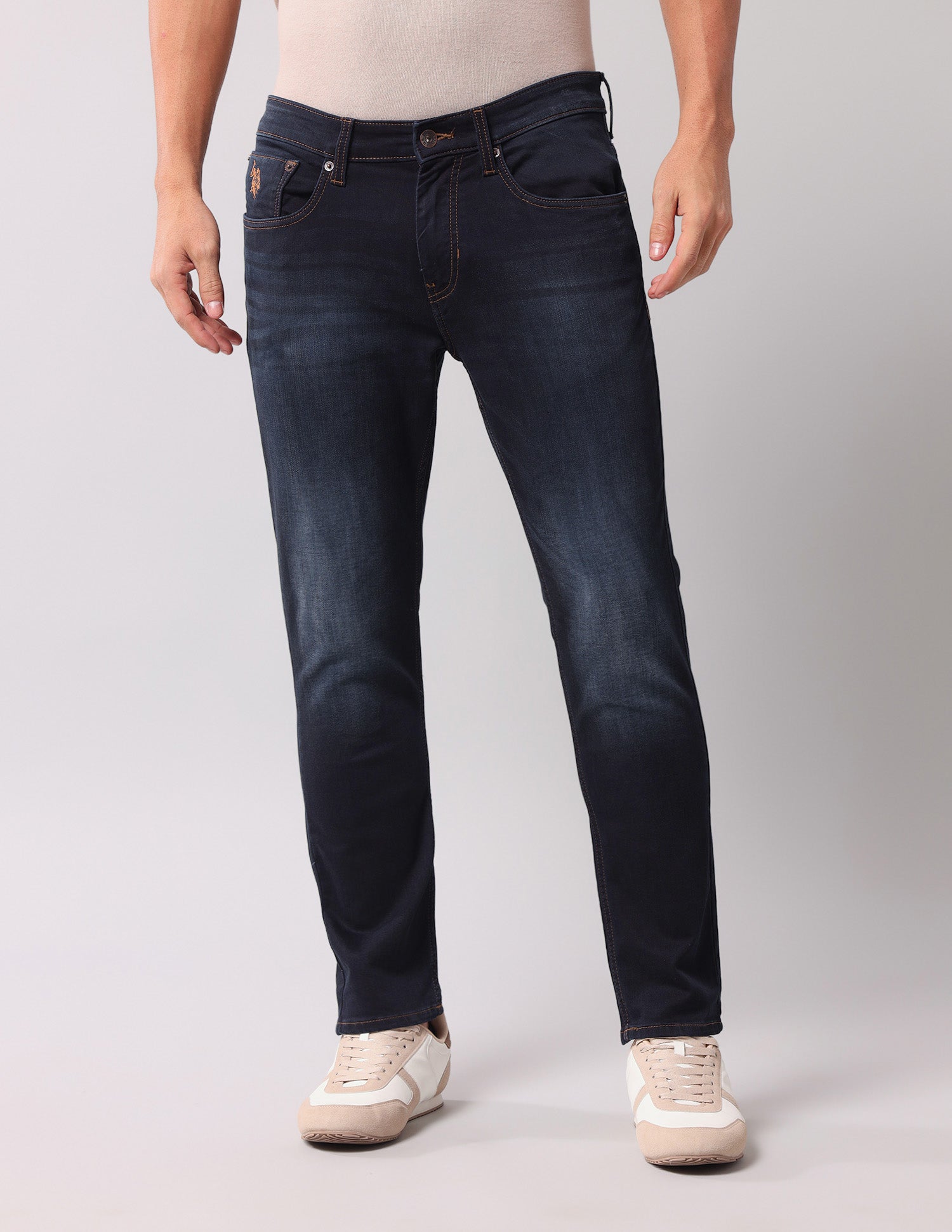 Henry Tapered Fit Blue Jeans Dark Wash - U.S. Polo Assn. India | Large