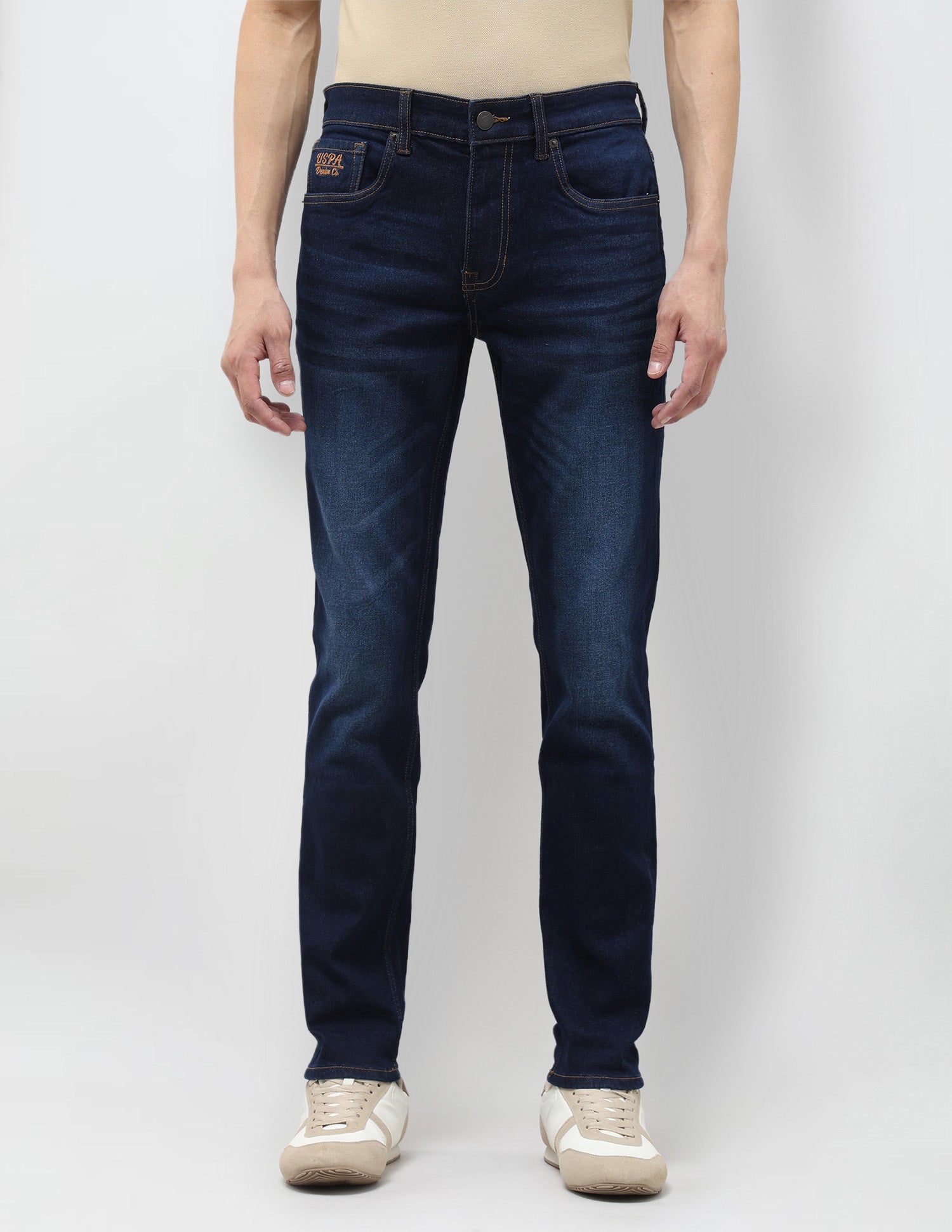 Brandon Slim Tapered Fit Blue Jeans Indigo - U.S. Polo Assn. India | Large