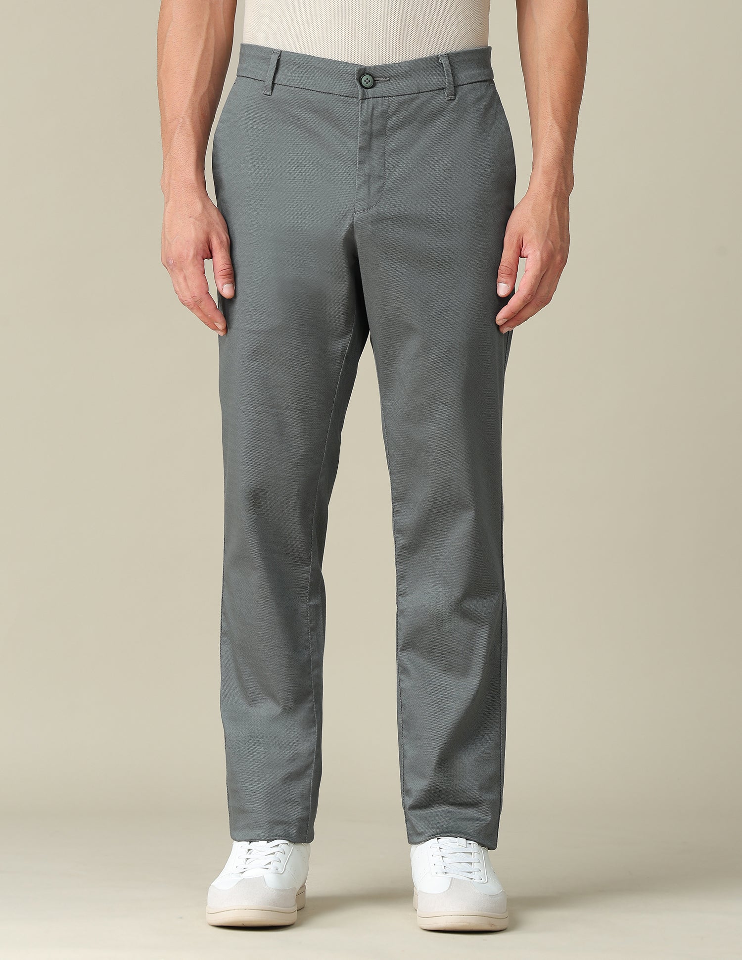 Mid Rise Riley Straight Fit Trousers Olive - U.S. POLO ASSN. | Large