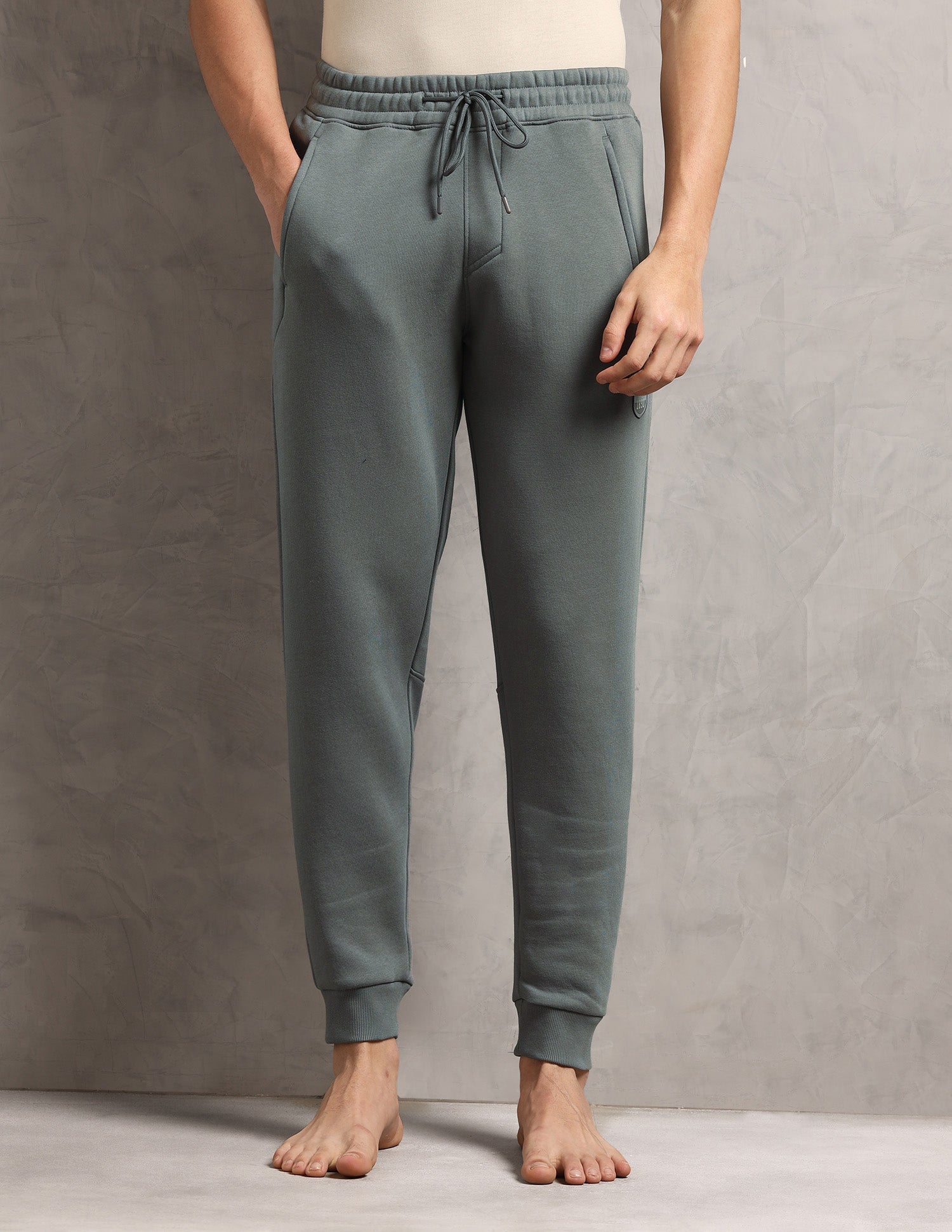 Comfort Fit  Cotton OJ008-PL  Lounge Joggers - Pack Of 1 Grey - U.S. Polo Assn. India | Large