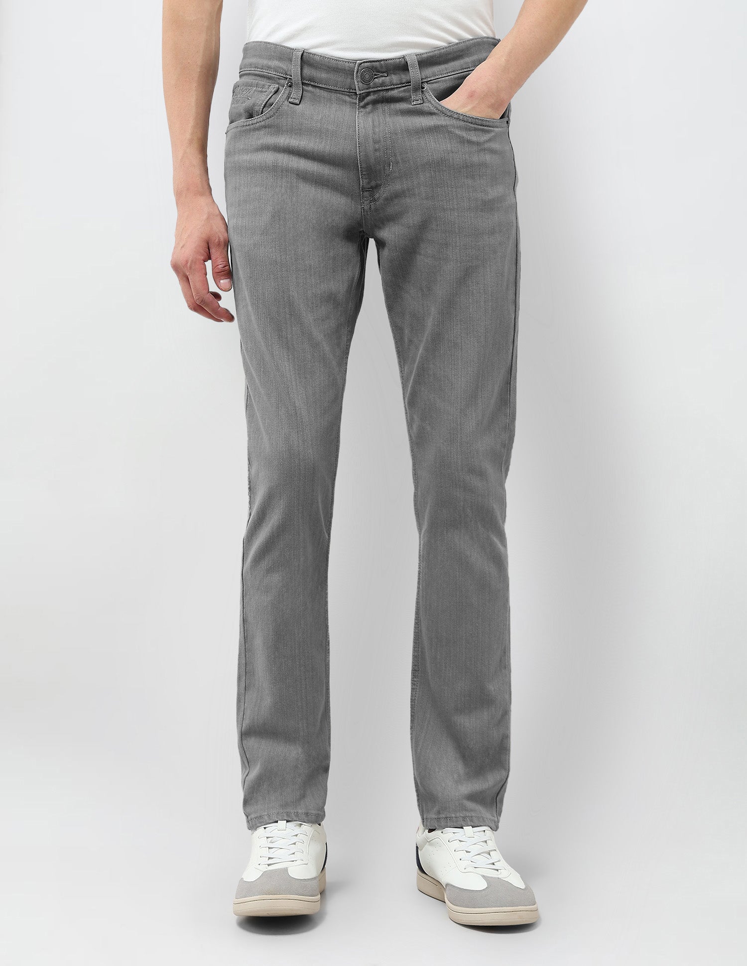 Brandon Slim Tapered Fit Mid Rise Jeans Grey - U.S. POLO ASSN. | Large