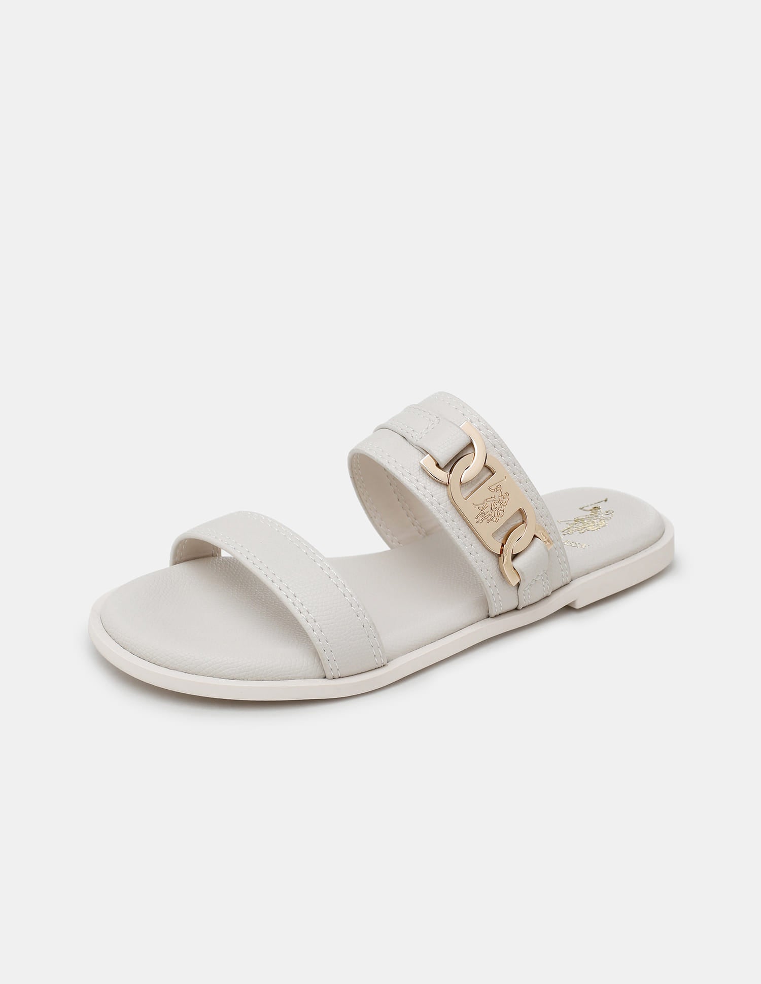 Women Lioris Open Toe Sandals Off White - U.S. Polo Assn. India | Large