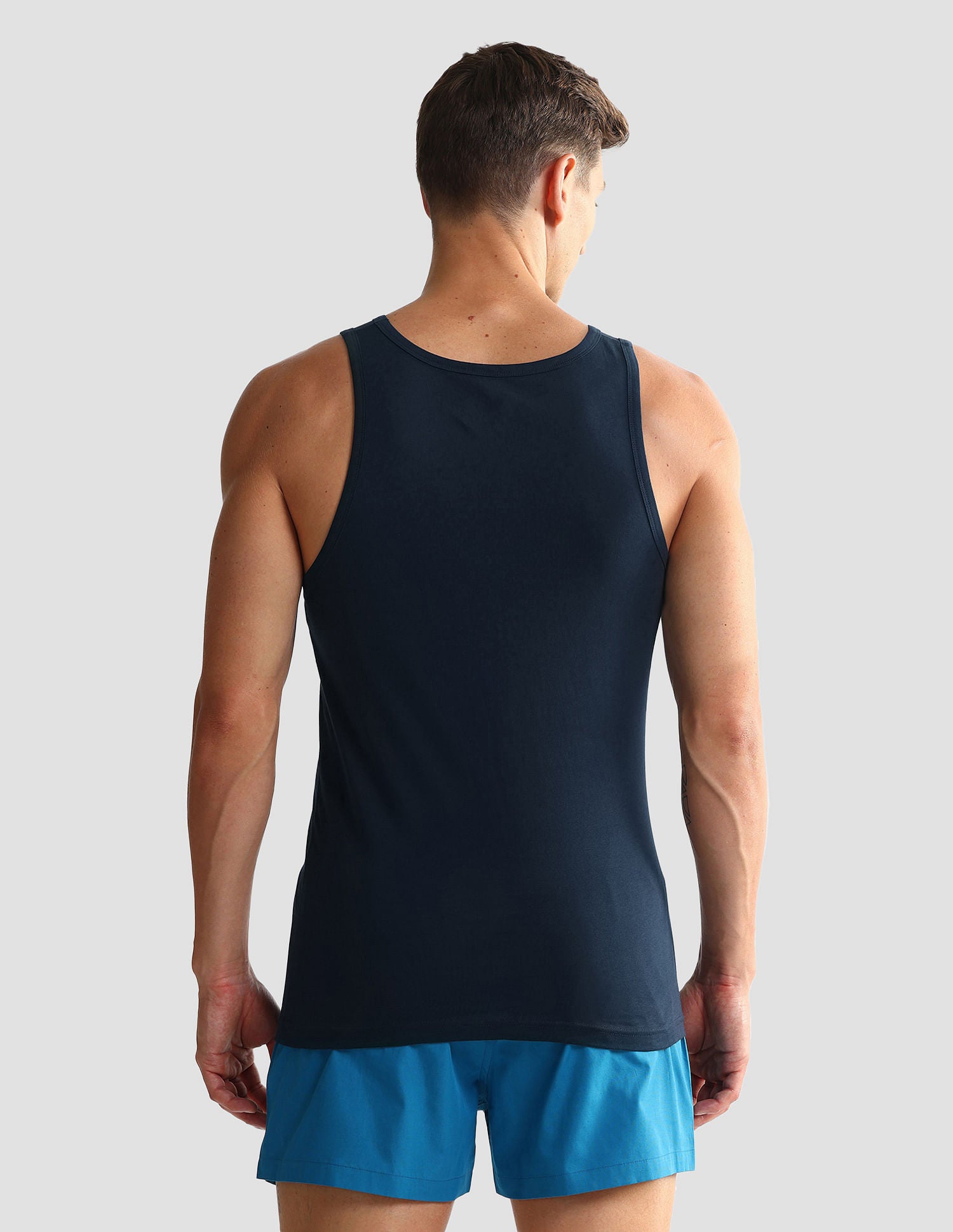 Solid Cotton OEV05 Vest - Pack Of 2 Grey and Navy - U.S. POLO ASSN. | Large