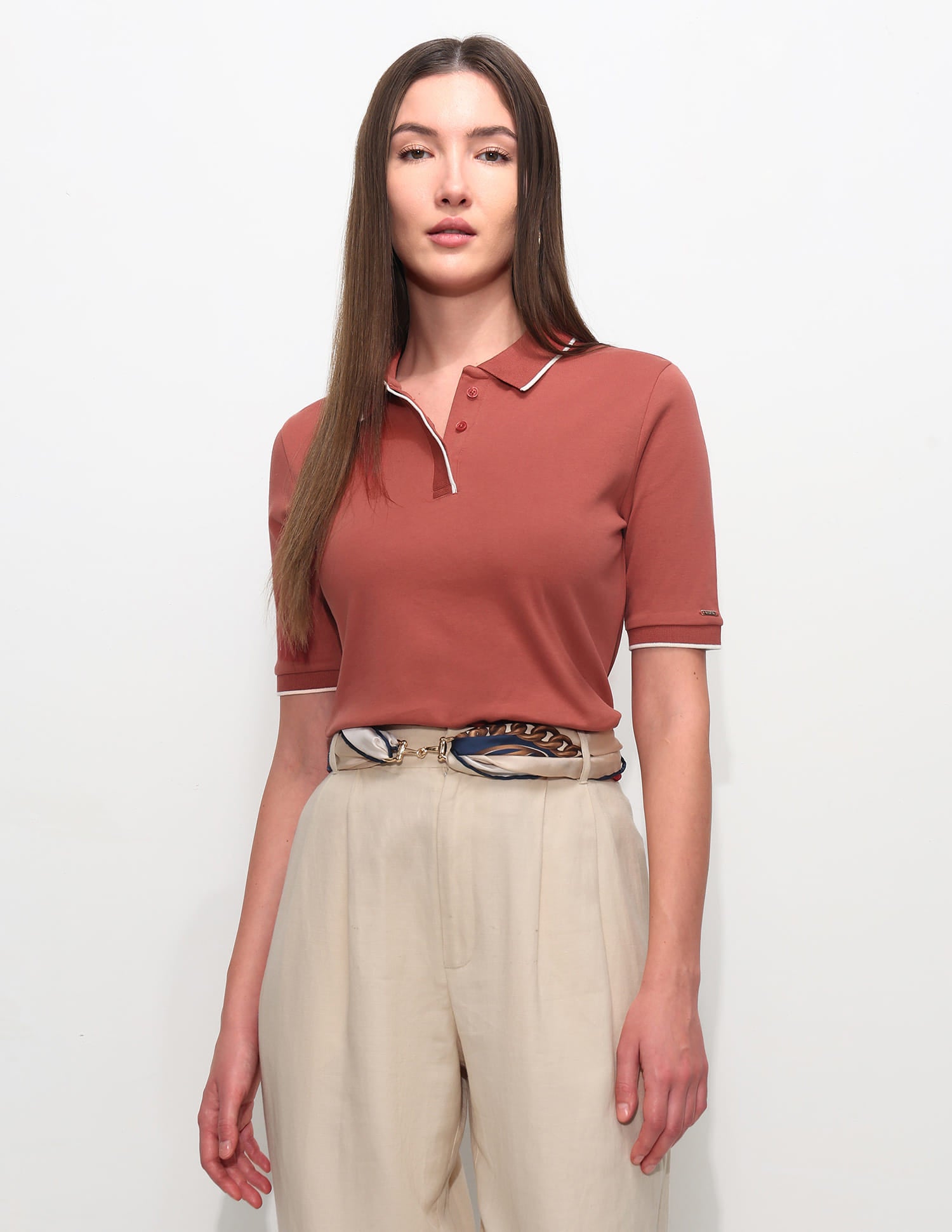 Regular Fit Solid Polo Shirt Red - U.S. Polo Assn. India | Large