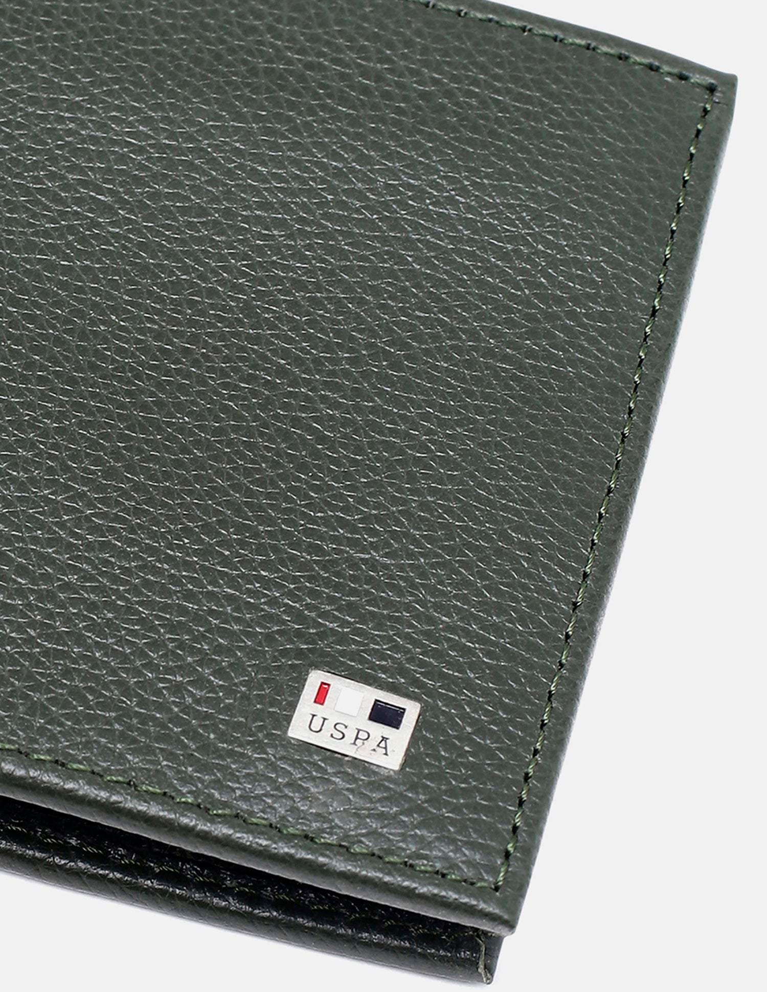 Bi-Fold Solid Wallet Olive - U.S. Polo Assn. India | Large