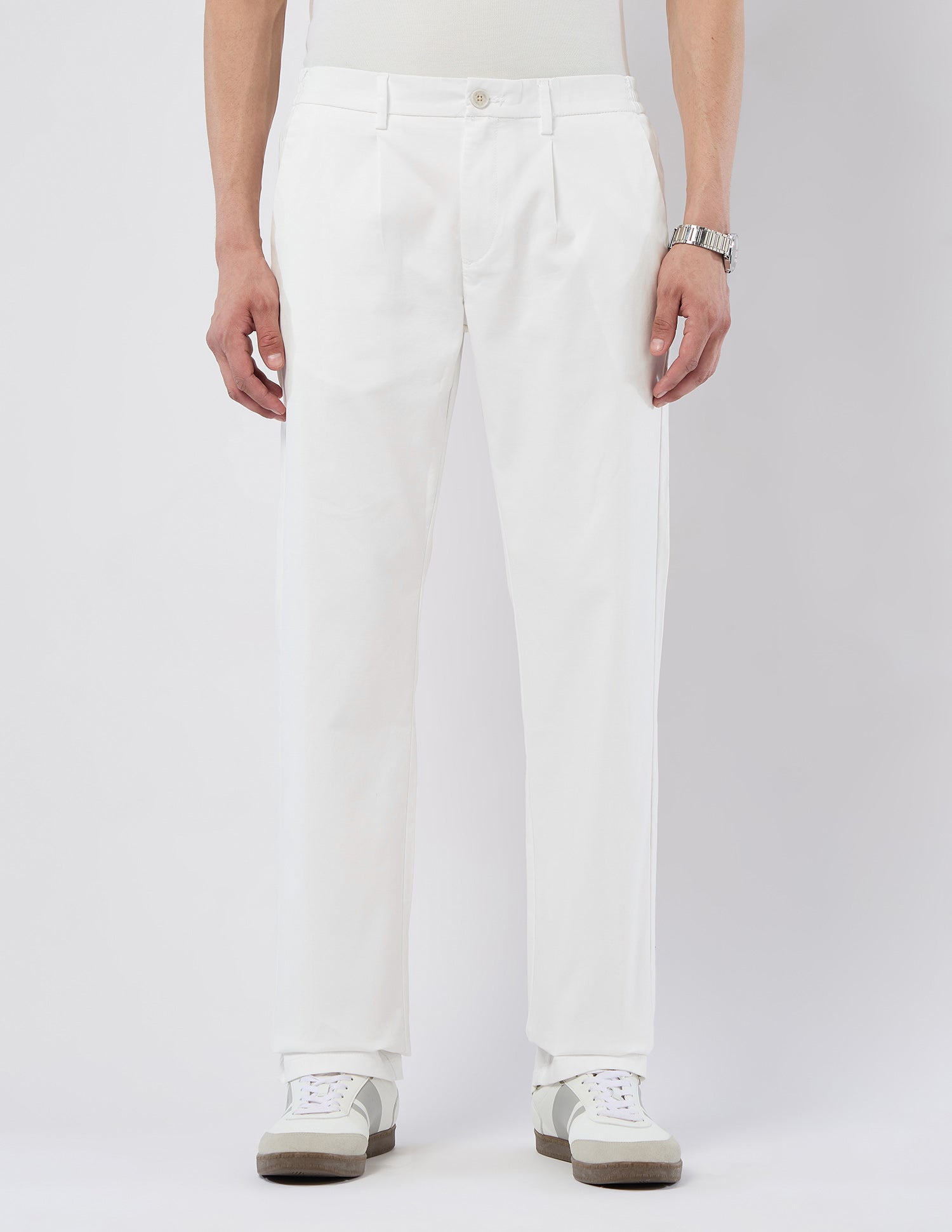 Mid Rise Riley Straight Fit Trousers White - U.S. POLO ASSN. | Large