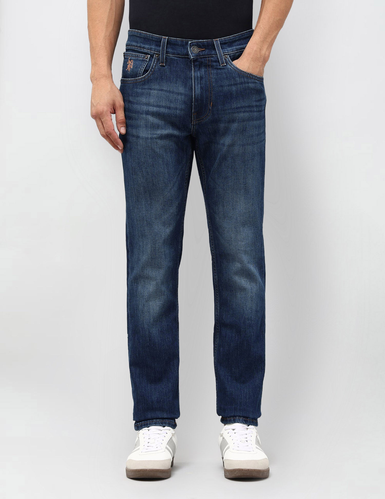 Regallo Skinny Fit Blue Jeans Dark Blue - U.S. POLO ASSN. | Large