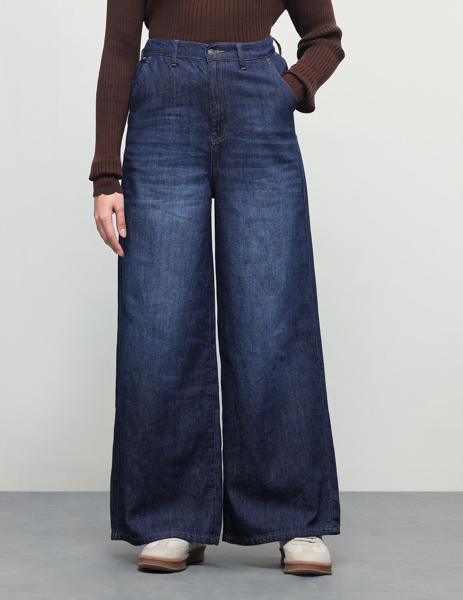 Baggy Fit Blue Jeans Dark Blue - U.S. Polo Assn. India | Large