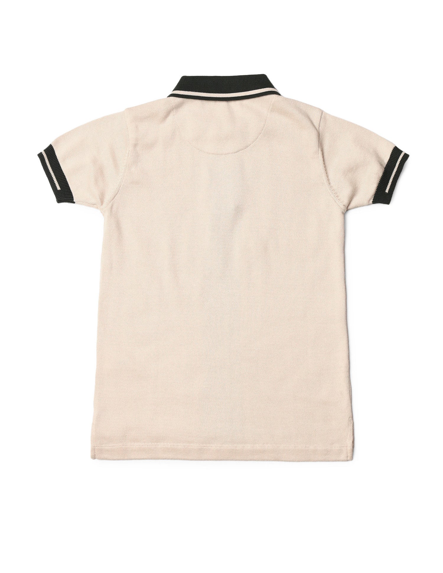 Boys Colour Block Regular Fit T-Shirt Ivory - U.S. Polo Assn. India | Large