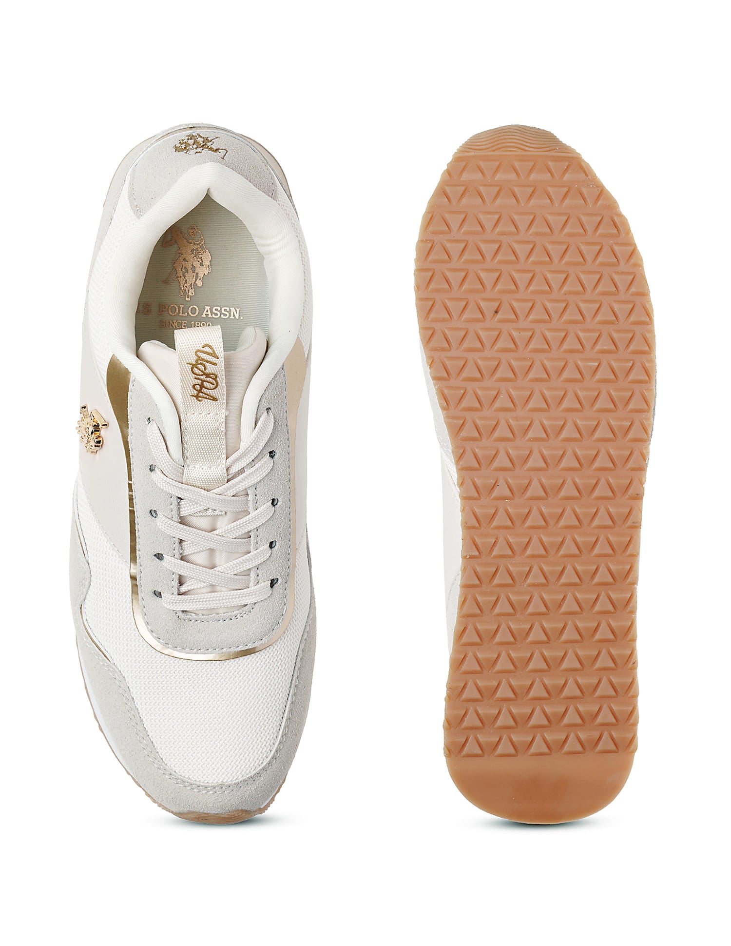 Judy Beige Lightweight Sneaker Shoes Beige - U.S. Polo Assn. India | Large