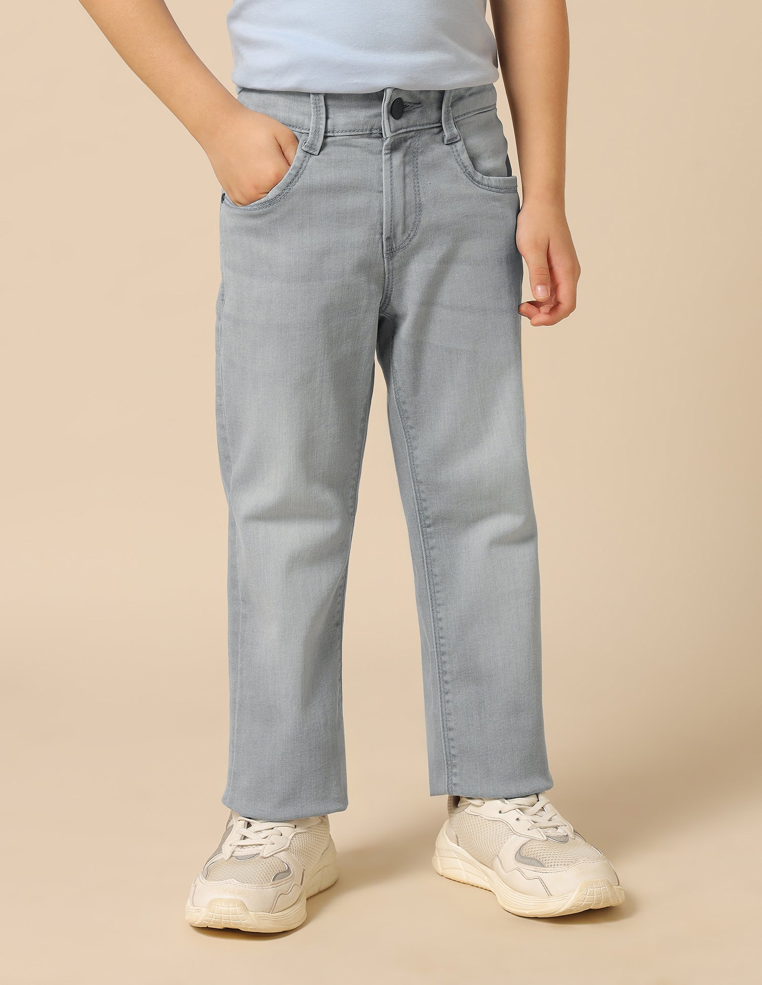 Boys Whiskered Relaxed Fit Jeans Grey - U.S. POLO ASSN. | Large