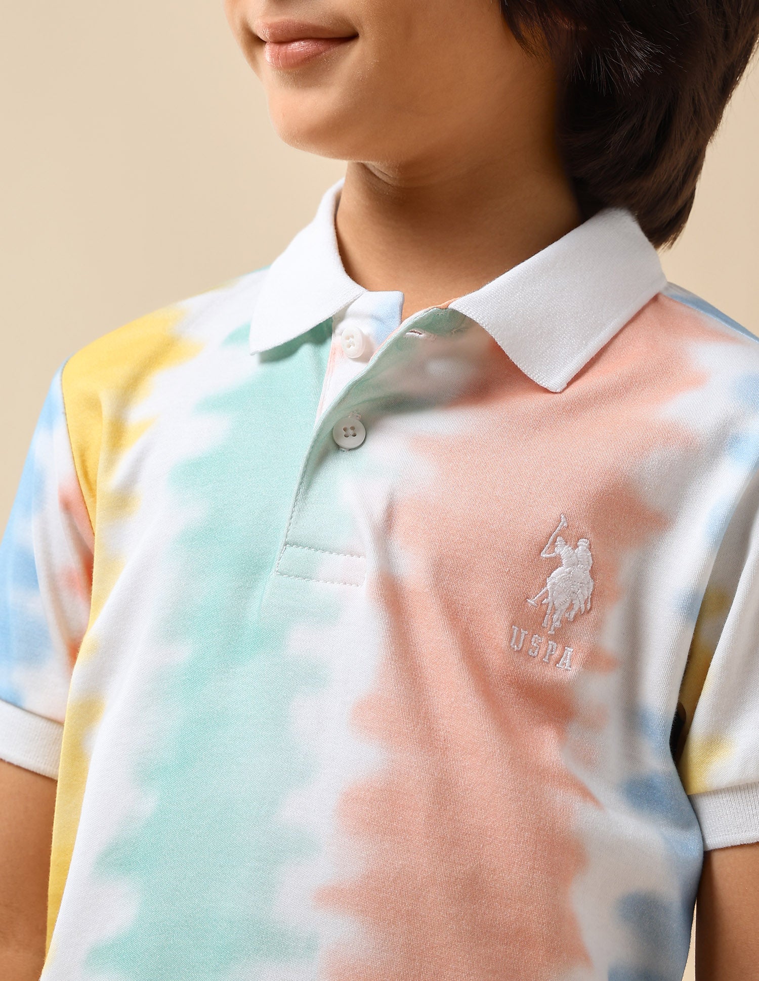 Boys All-Over Printed Regular Fit Polo Shirt Multi4 - U.S. POLO ASSN. | Large