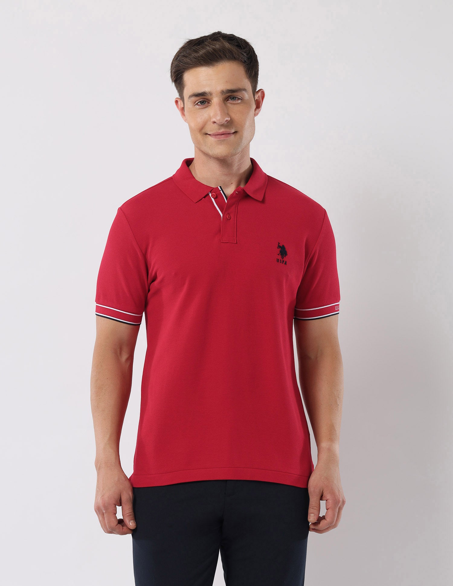 Solid 135 Anniversary Polo Shirt Red - U.S. Polo Assn. India | Large