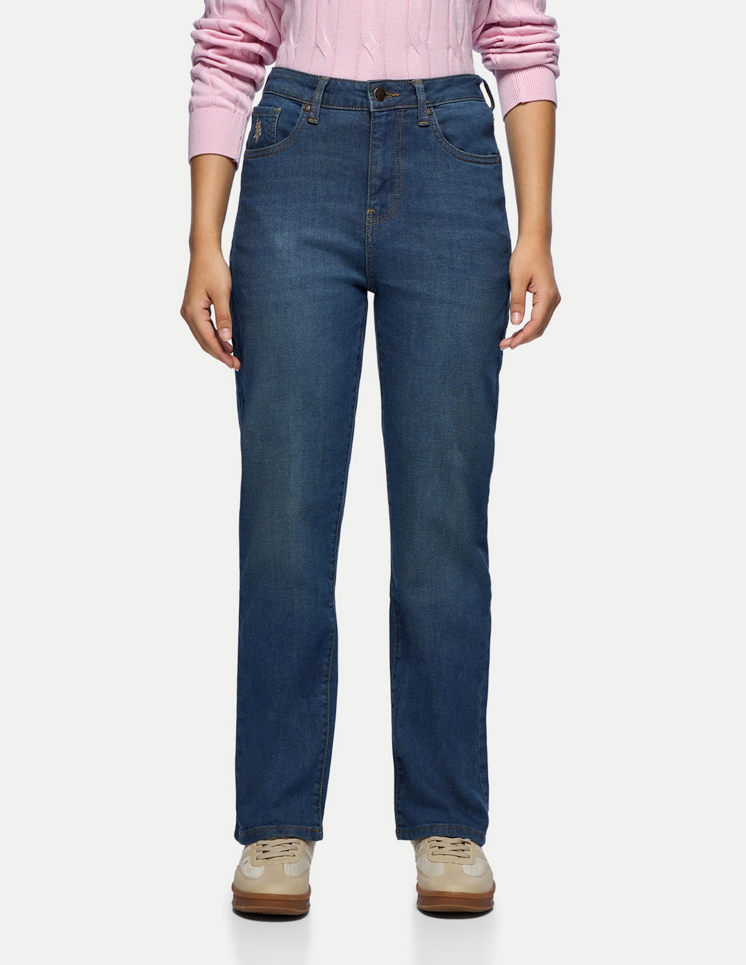 Straight Fit Blue Jeans Blue - U.S. Polo Assn. India | Large