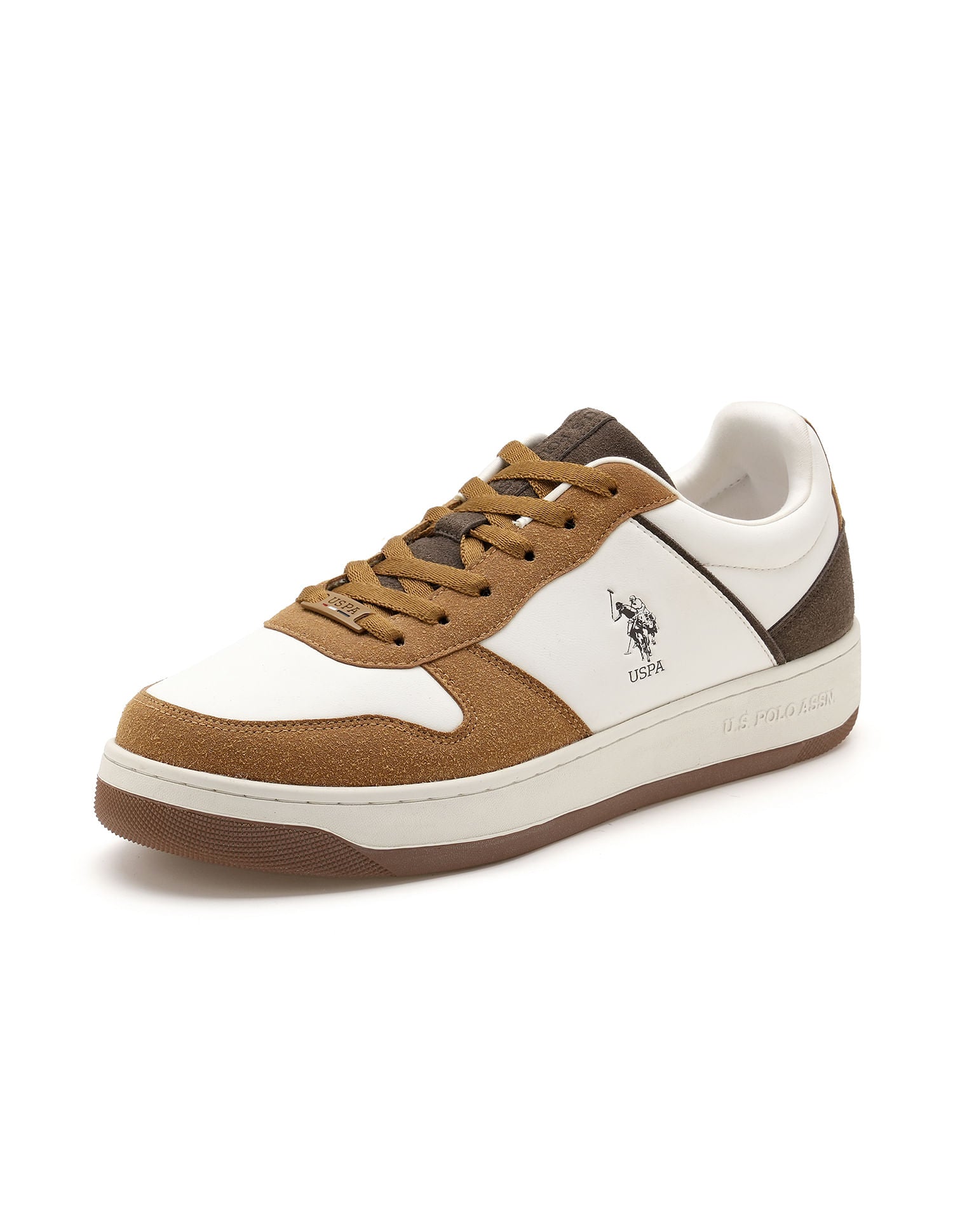 Men Joan Colourblocked Sneakers Tan - U.S. Polo Assn. India | Large