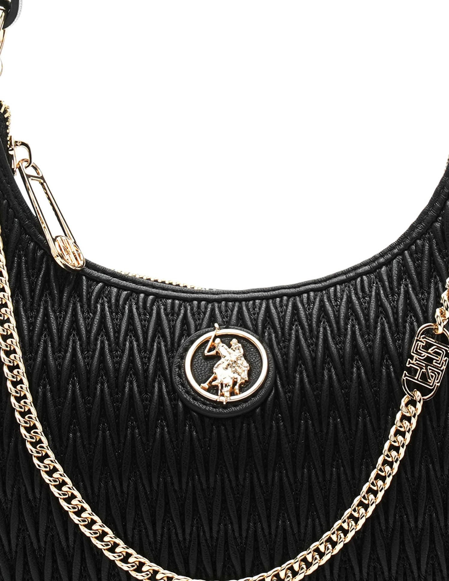 Vera Monogram Hangbag Black - U.S. POLO ASSN. | Large