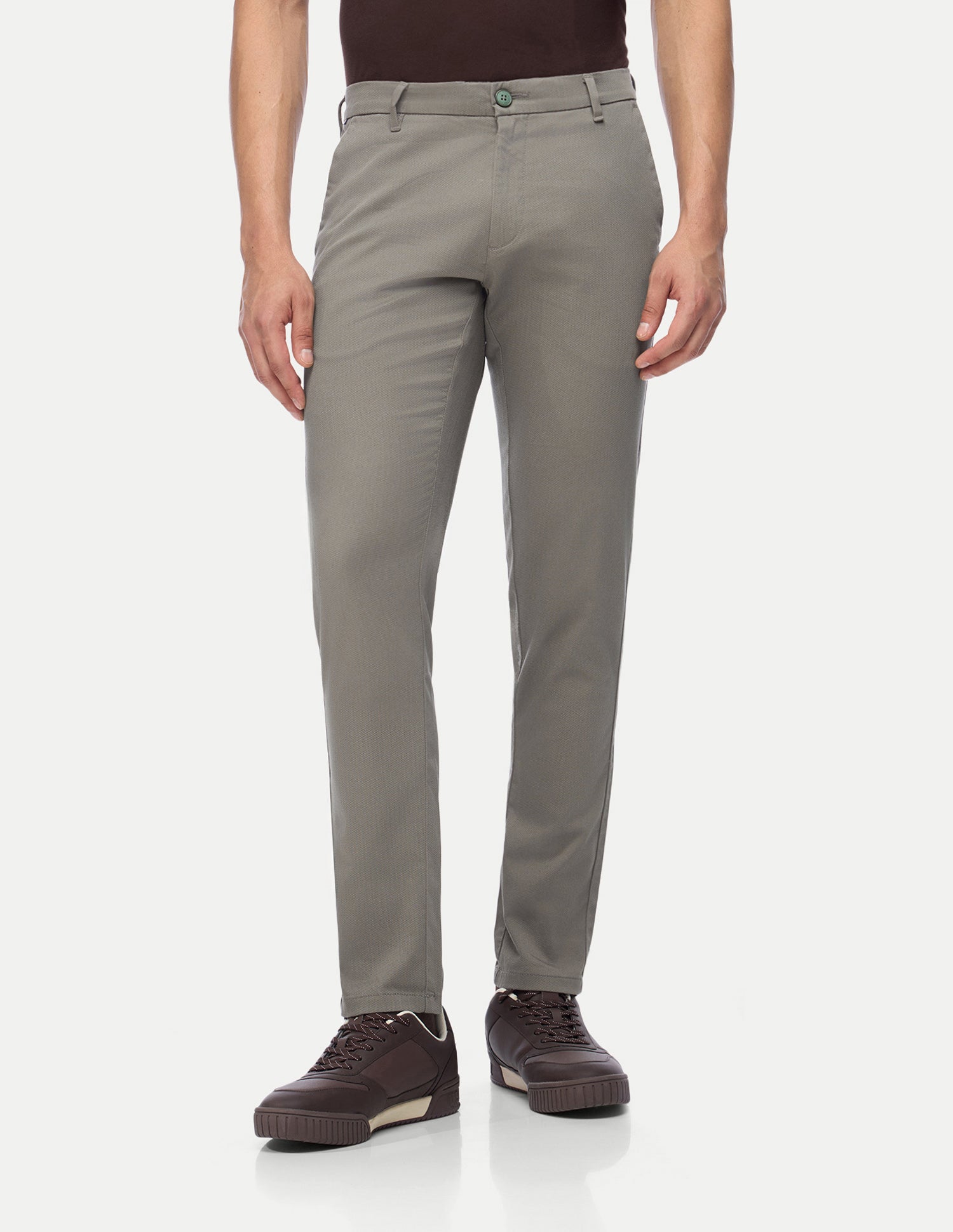 Austin Trim Regular Fit Satin Trousers Grey - U.S. Polo Assn. India | Large