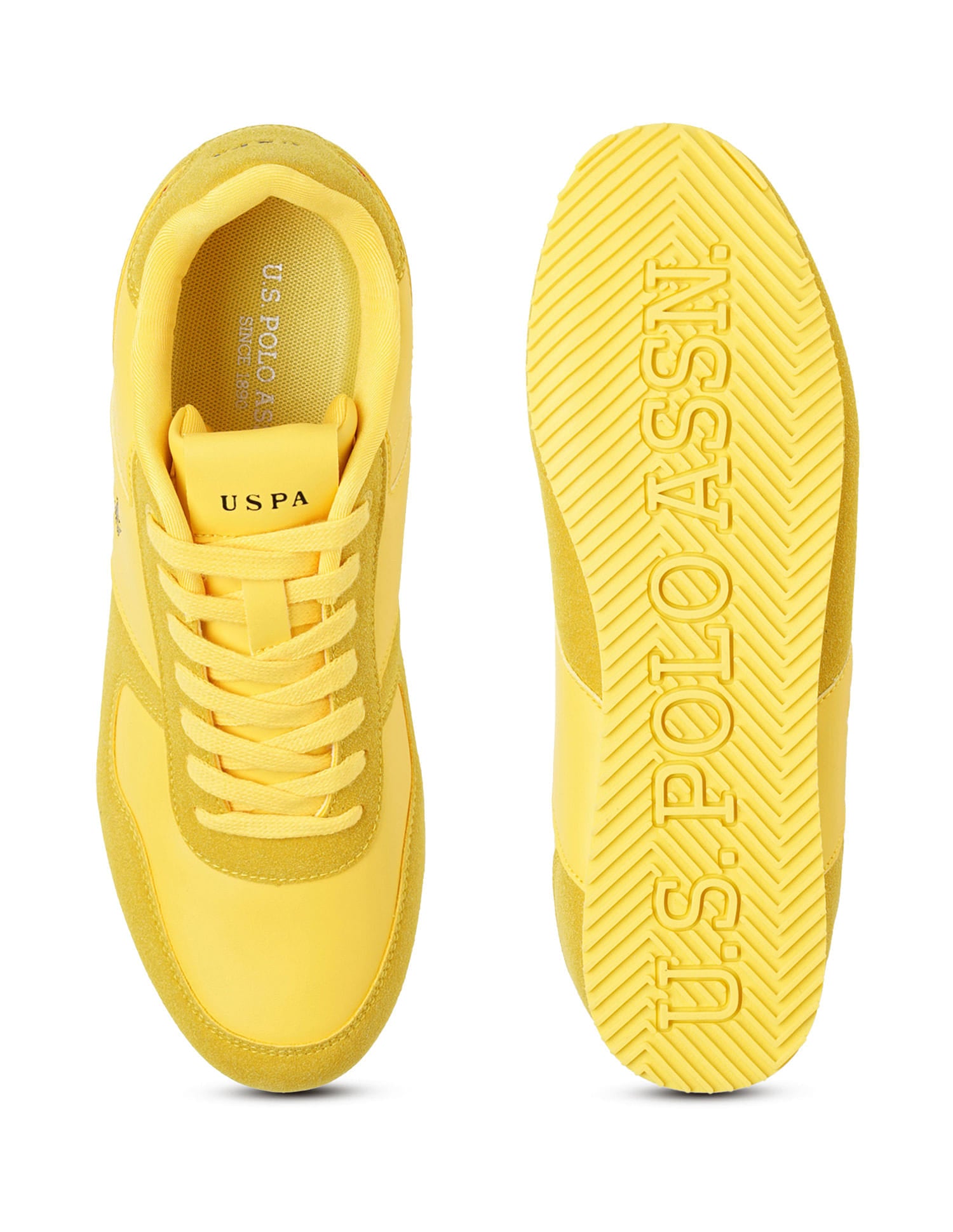 Men Sorrento Yellow Retro Sneakers Yellow - U.S. Polo Assn. India | Large
