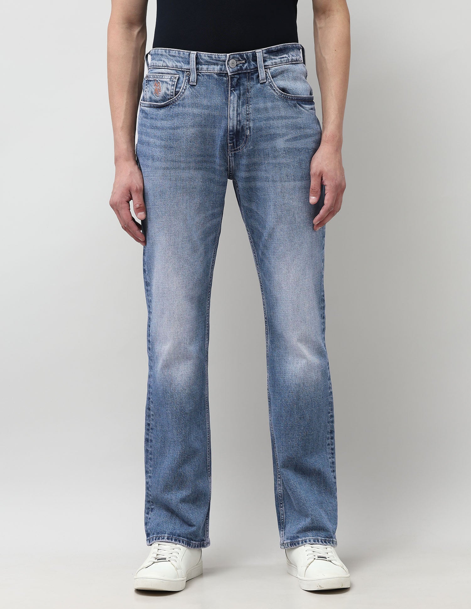 Connor Bootcut Blue Jeans Rags Wash - U.S. POLO ASSN. | Large