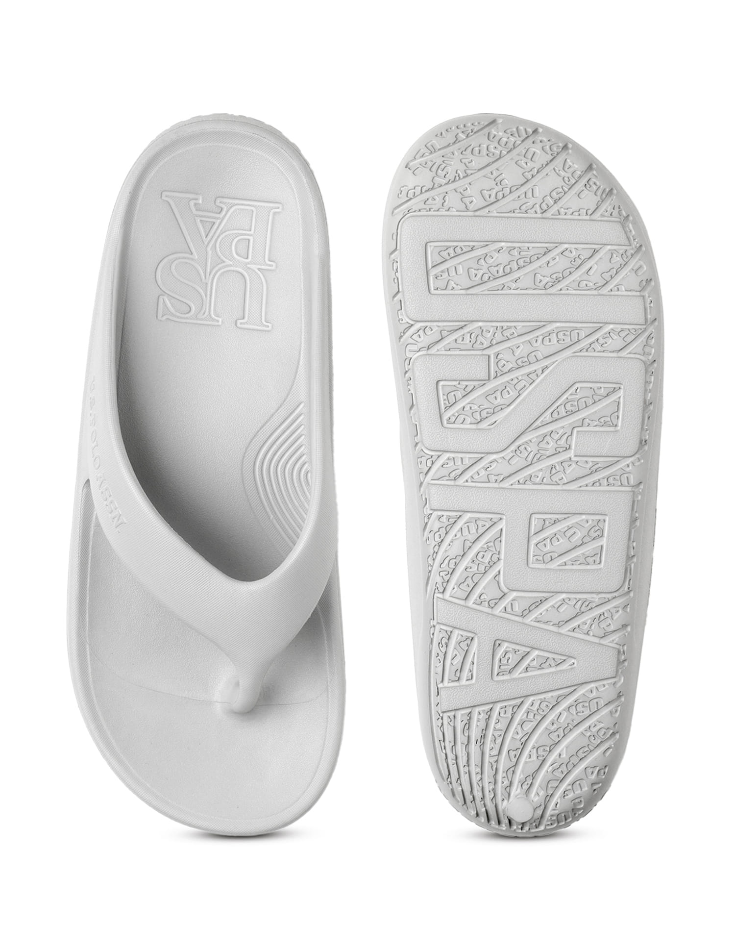 Men Axel 2.0 Beige Foam Walk Flip Flop Light Grey - U.S. Polo Assn. India | Large