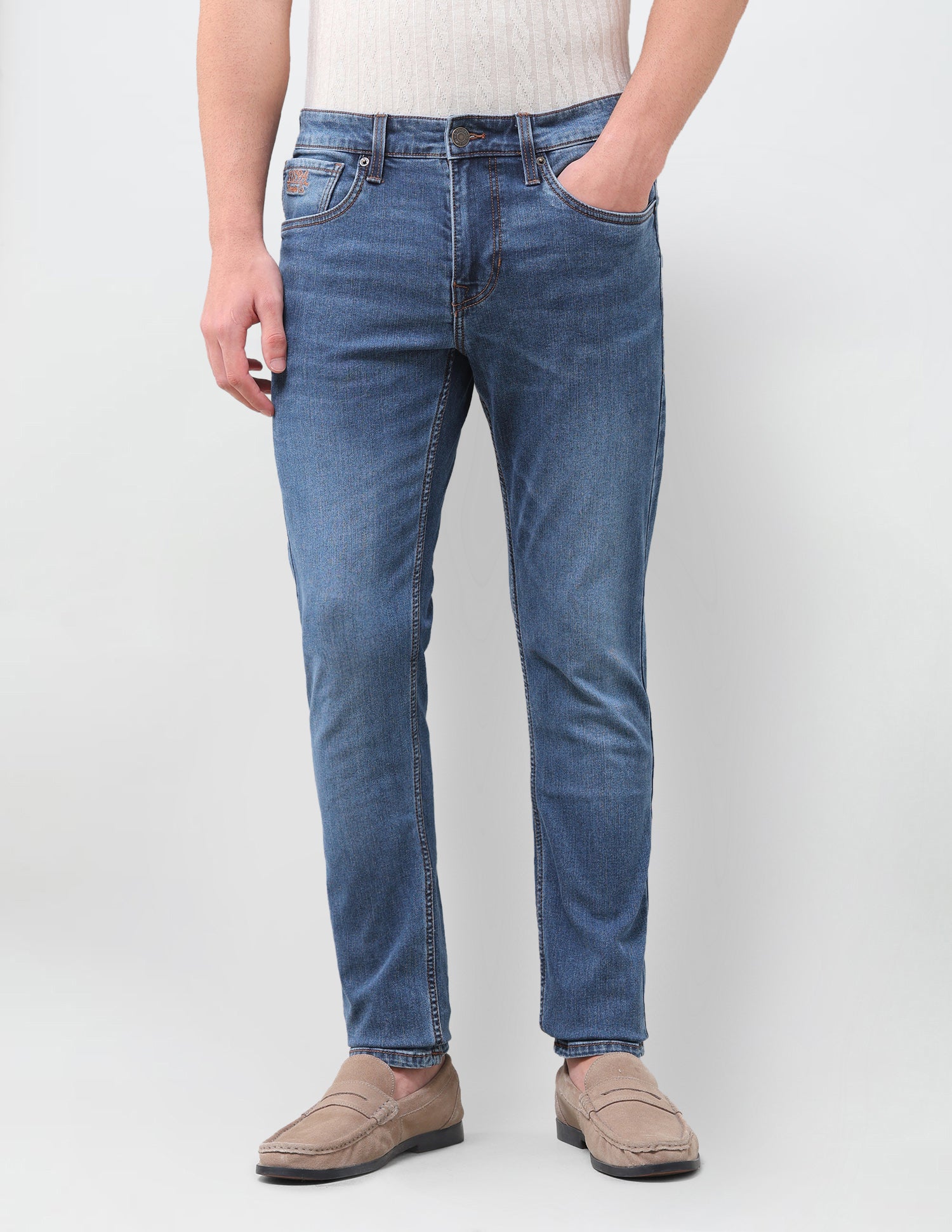 Brandon Slim-Tapered Fit Blue Jeans Indigo - U.S. Polo Assn. India | Large